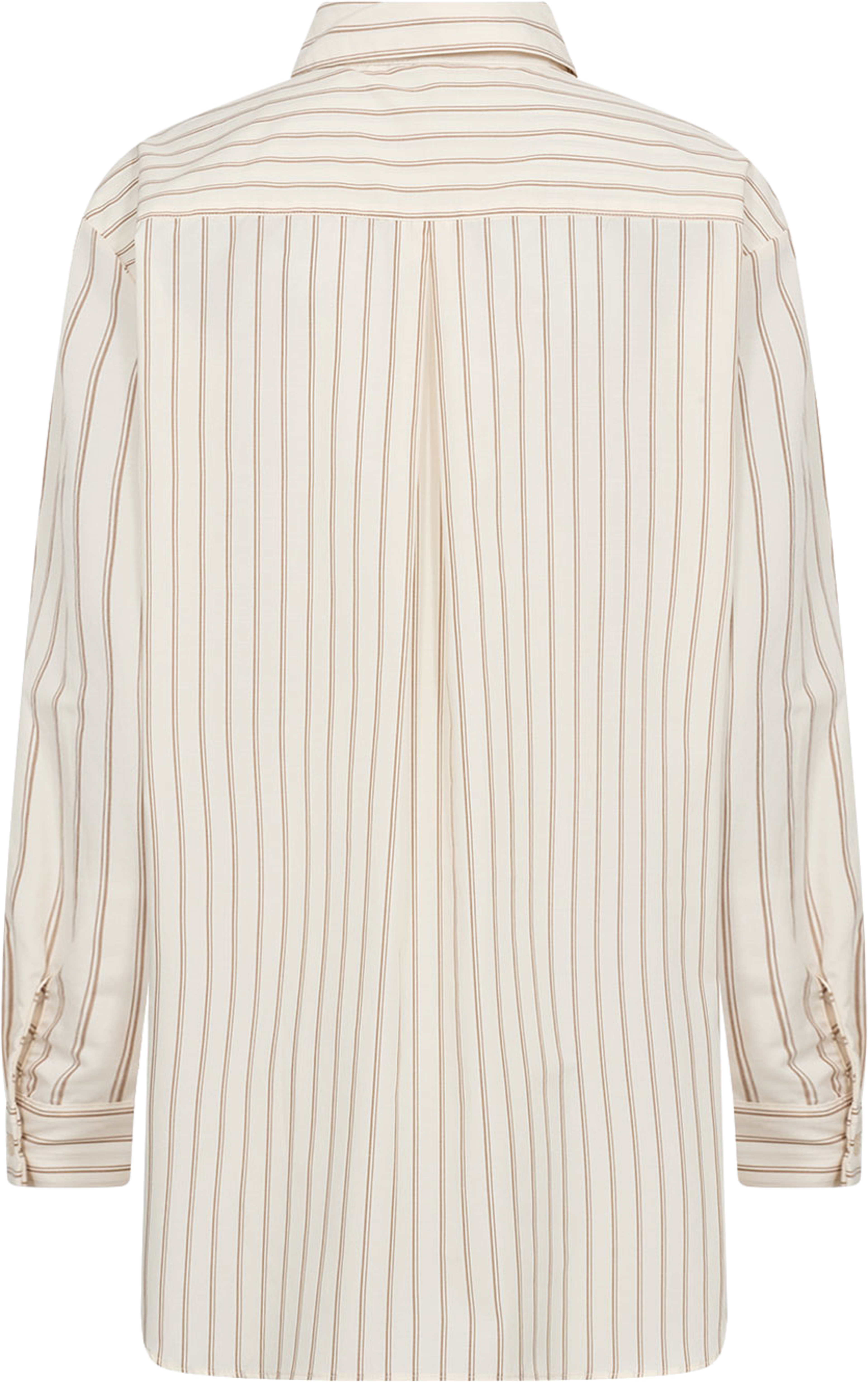 Sc-Bardot 2 Shirt, från Soyaconcept, i färgen Cream Combi. Klicka för att öppna bilden i stort format