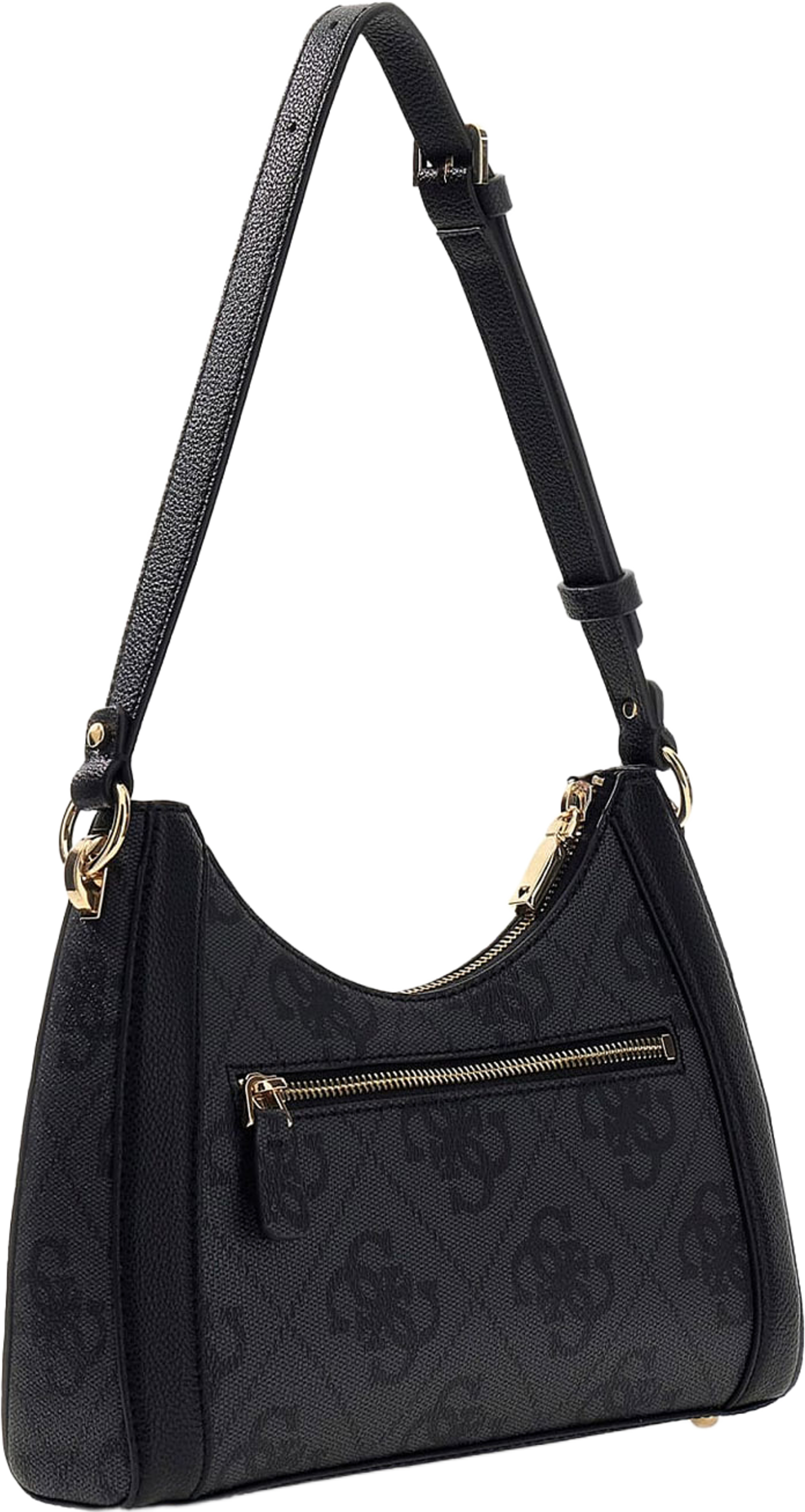 KARNILLA LOGO SHOULDER BAG, från Guess, i färgen Coal Logo. Klicka för att öppna bilden i stort format