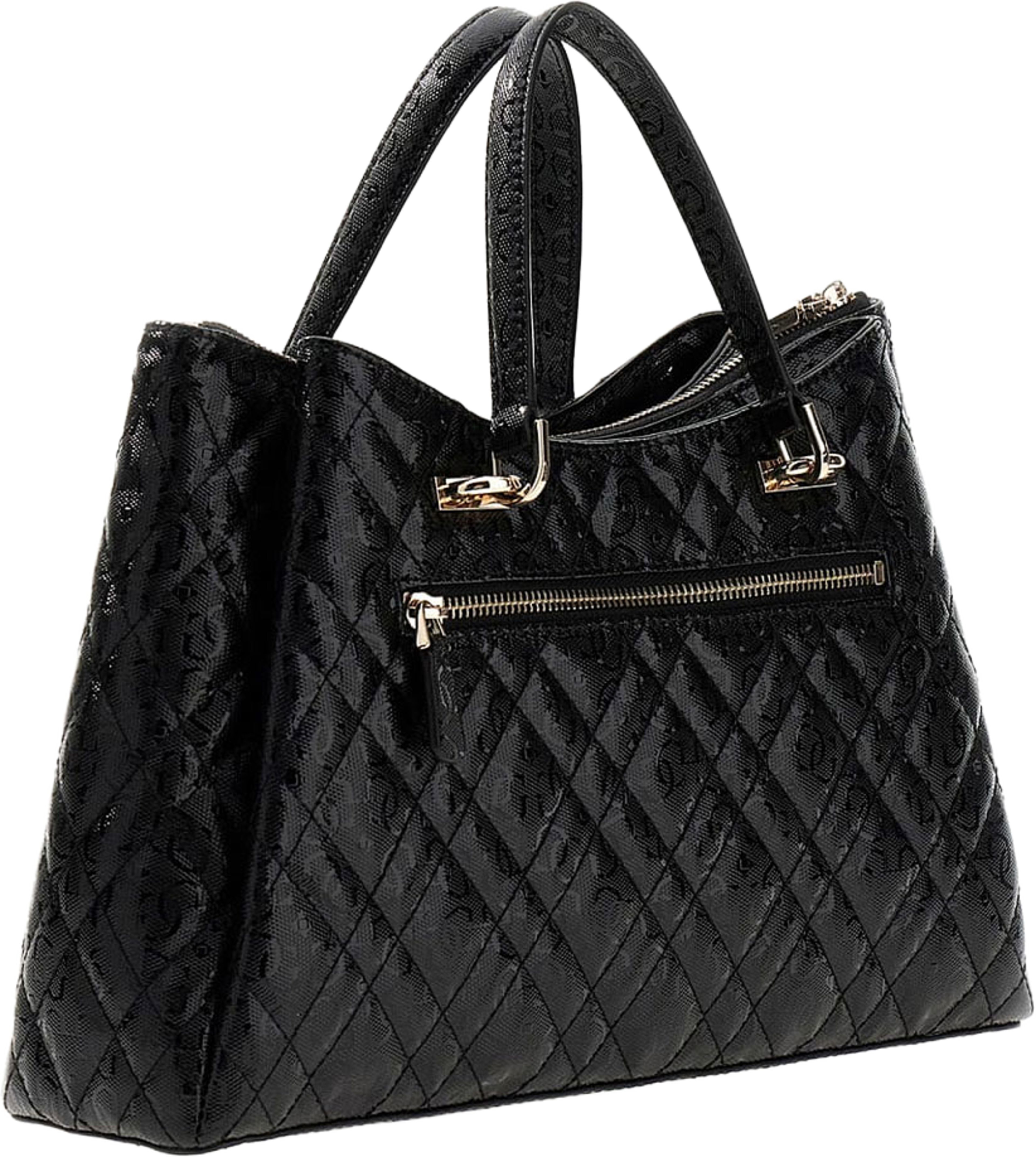 ISEMAY GFRIEND SHLDR SATCHEL, från Guess, i färgen Black. Klicka för att öppna bilden i stort format