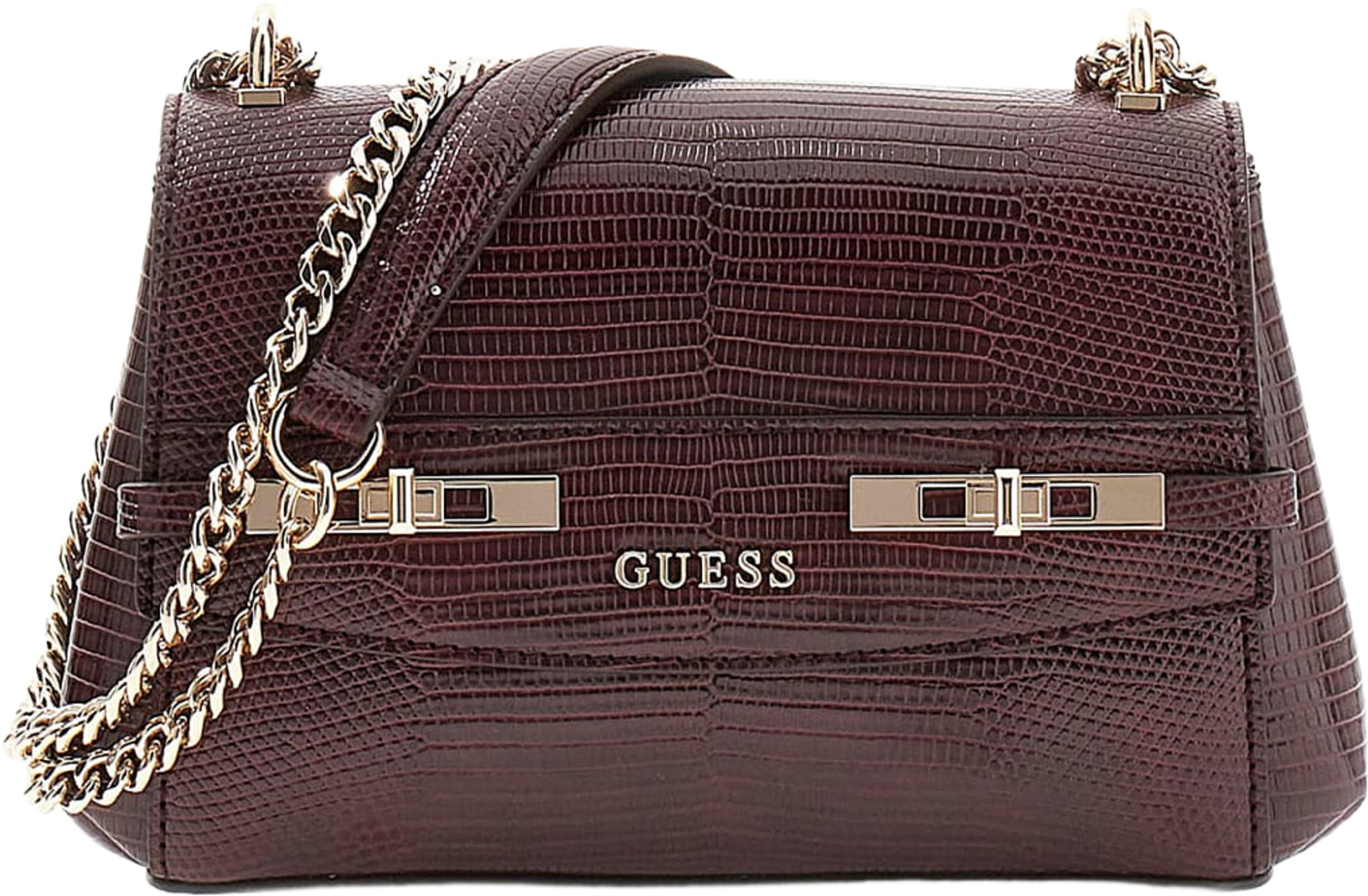 MELINDA MINI CNVRTBL XBDY FLAP, från Guess, i färgen Burgundy. Klicka för att öppna bilden i stort format