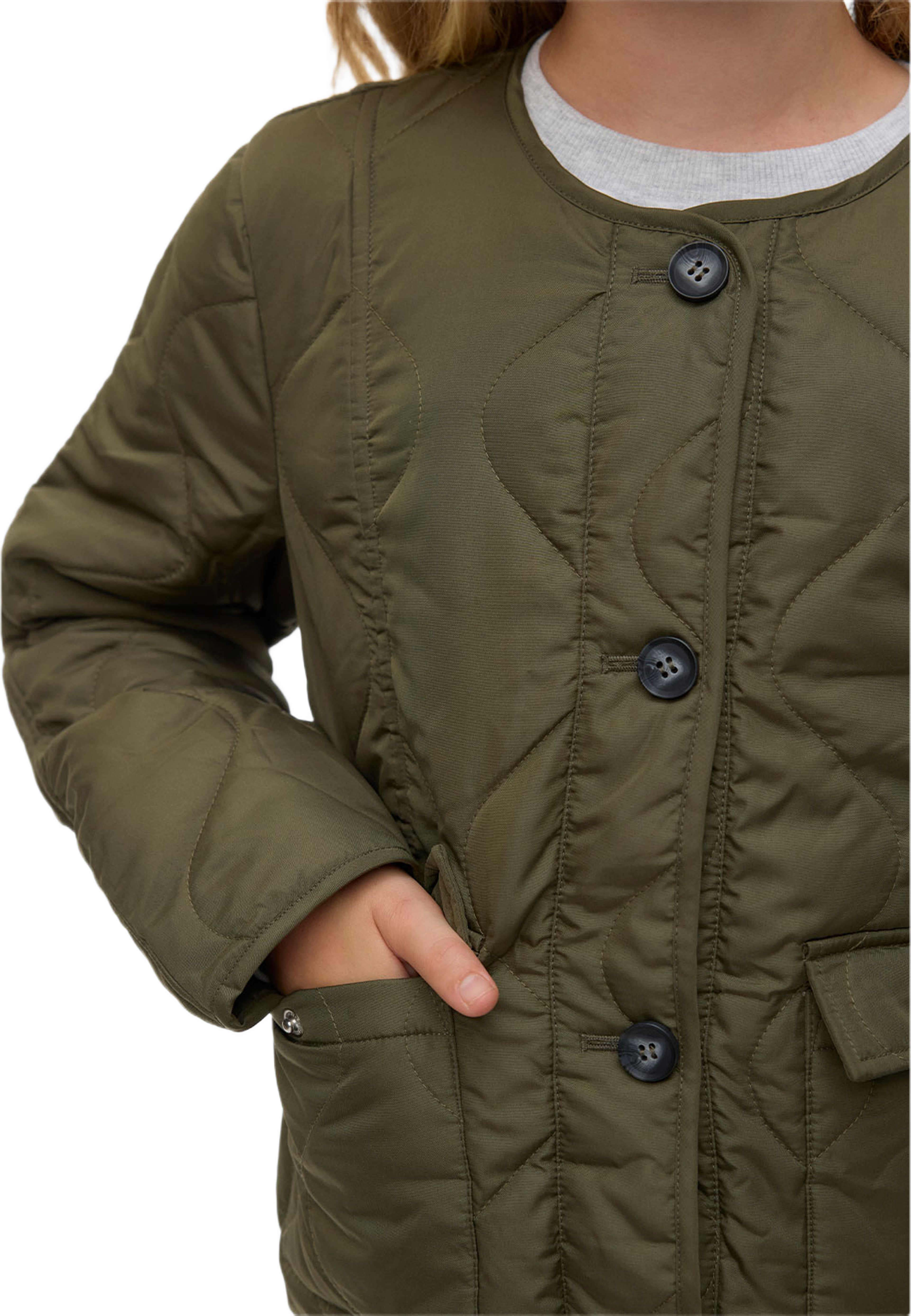 VMMILLIE JACKET GIRL, från Vero Moda Girls, i färgen Kalamata. Klicka för att öppna bilden i stort format