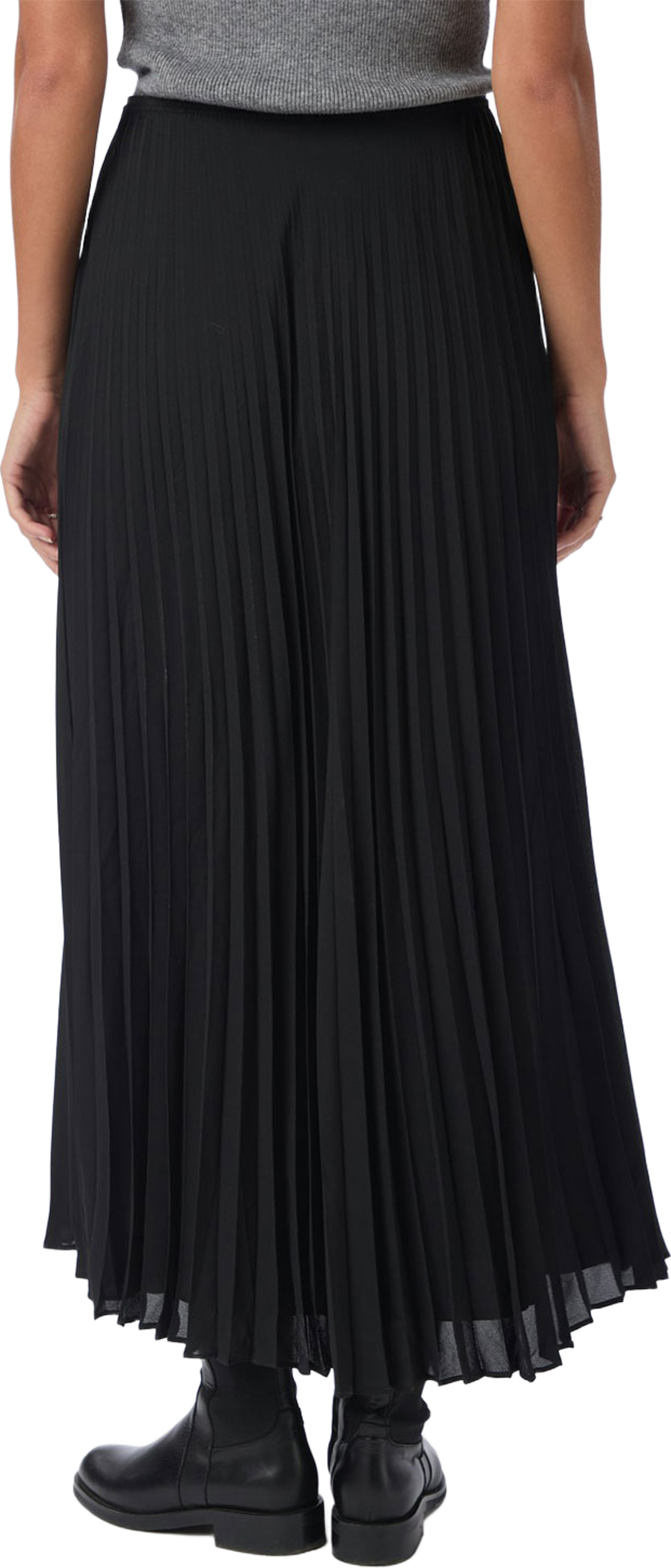 Boni Simple Plisse Skirt, från Neo Noir, i färgen Black. Klicka för att öppna bilden i stort format