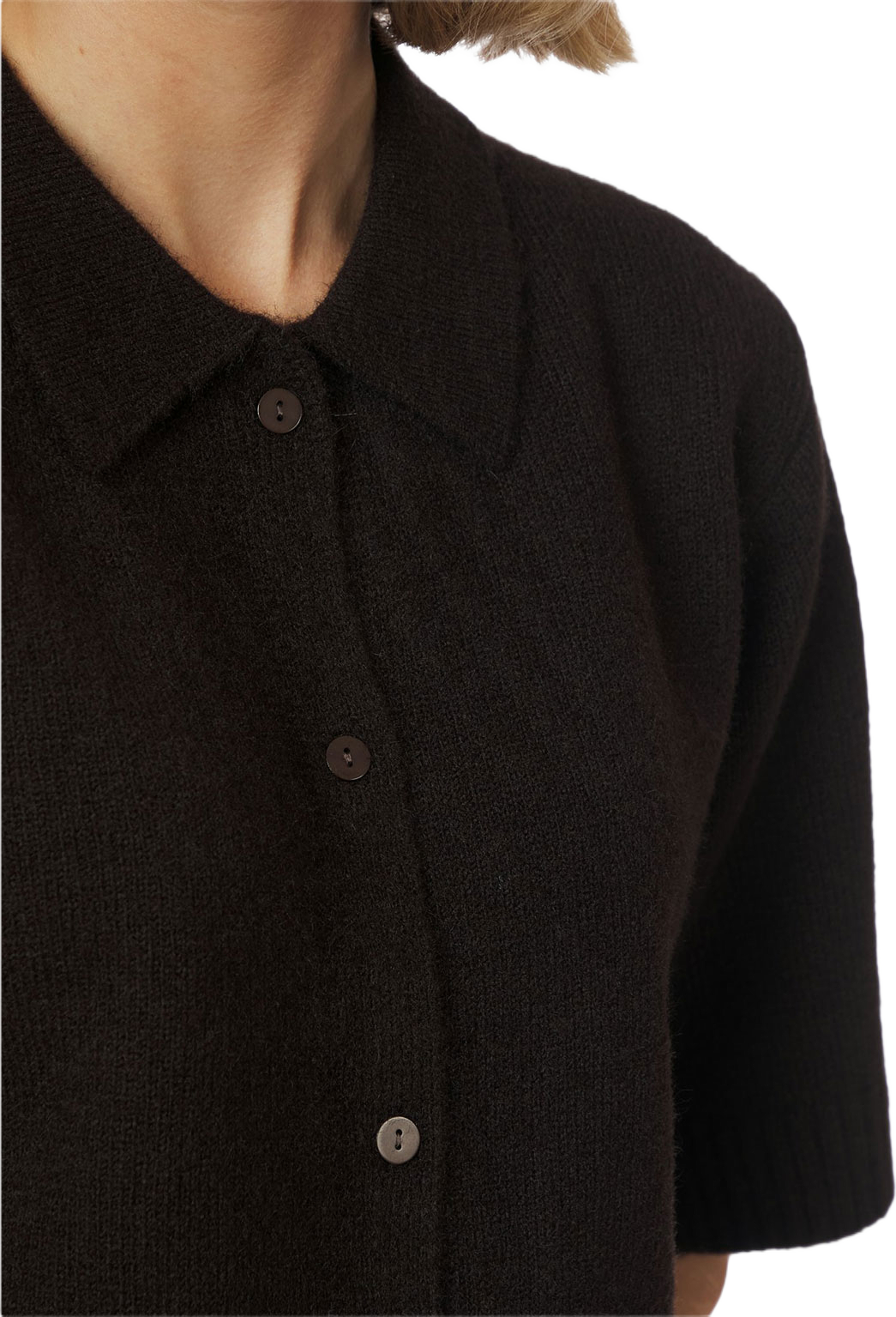 Cunna Knit Blouse, från Neo Noir, i färgen Dark Brown. Klicka för att öppna bilden i stort format