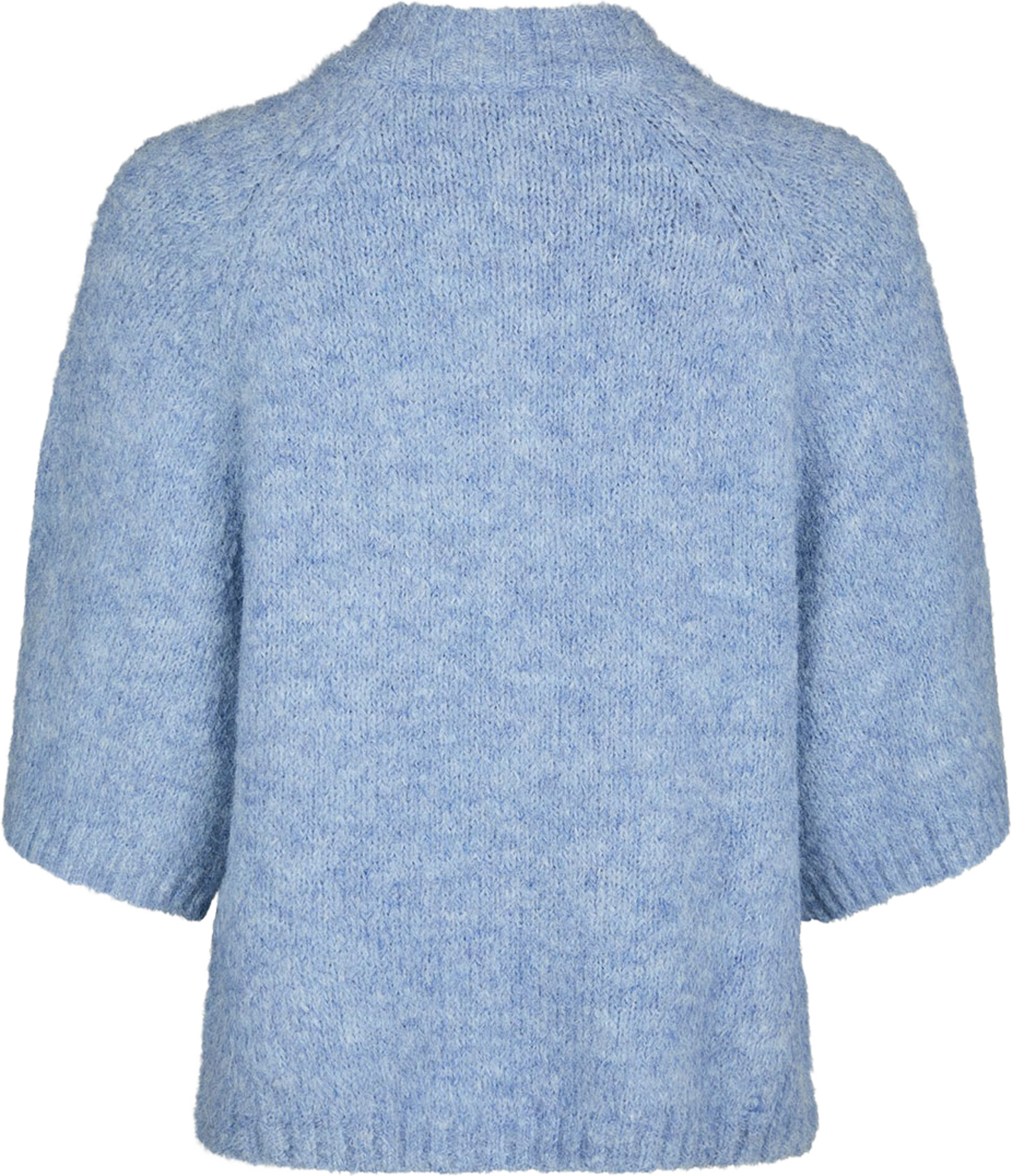 Benuta Fluffy Knit Cardigan, från Neo Noir, i färgen Dusty Blue. Klicka för att öppna bilden i stort format