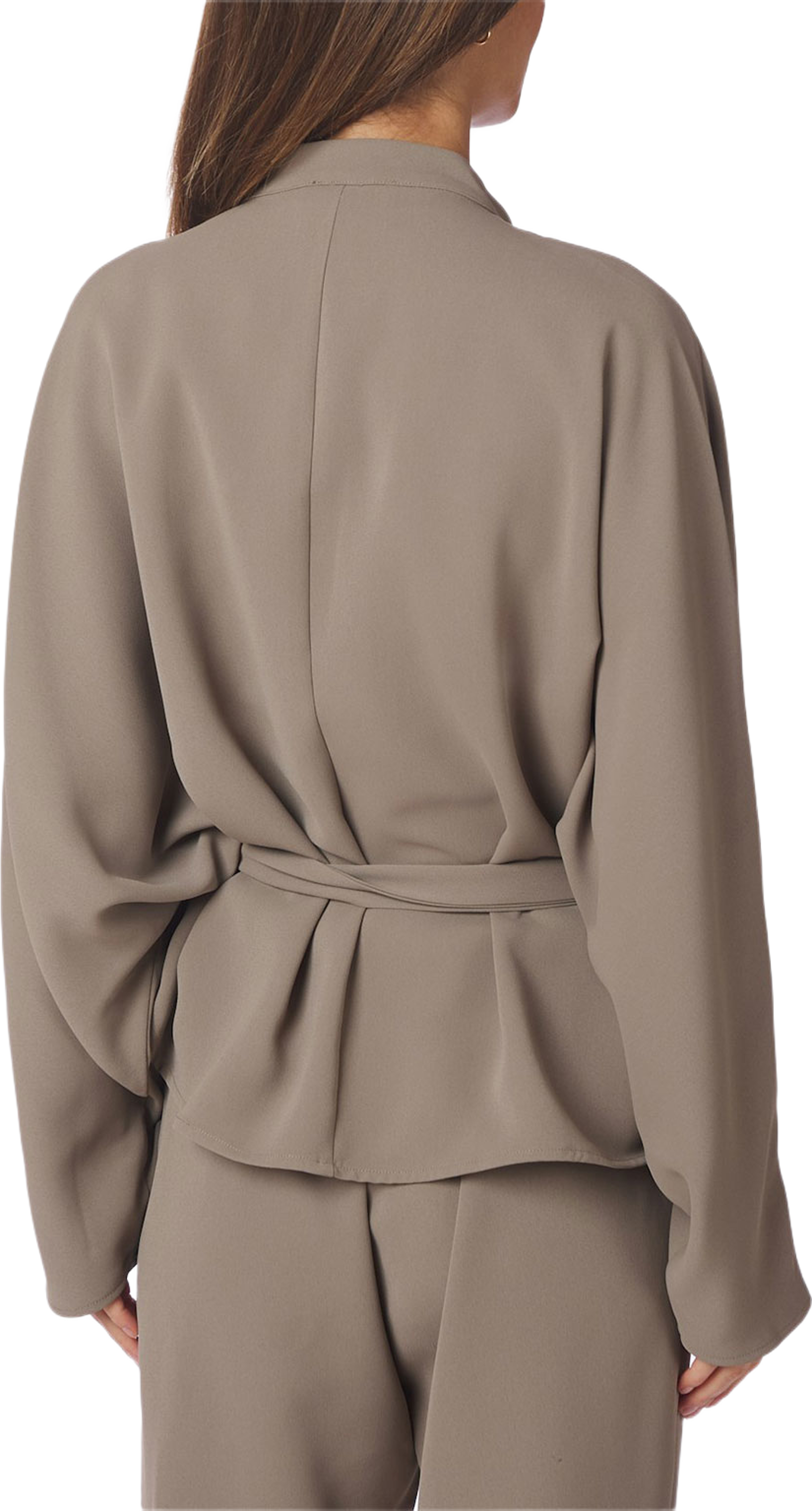 Ellery Crepe Blouse, från Neo Noir, i färgen Taupe. Klicka för att öppna bilden i stort format