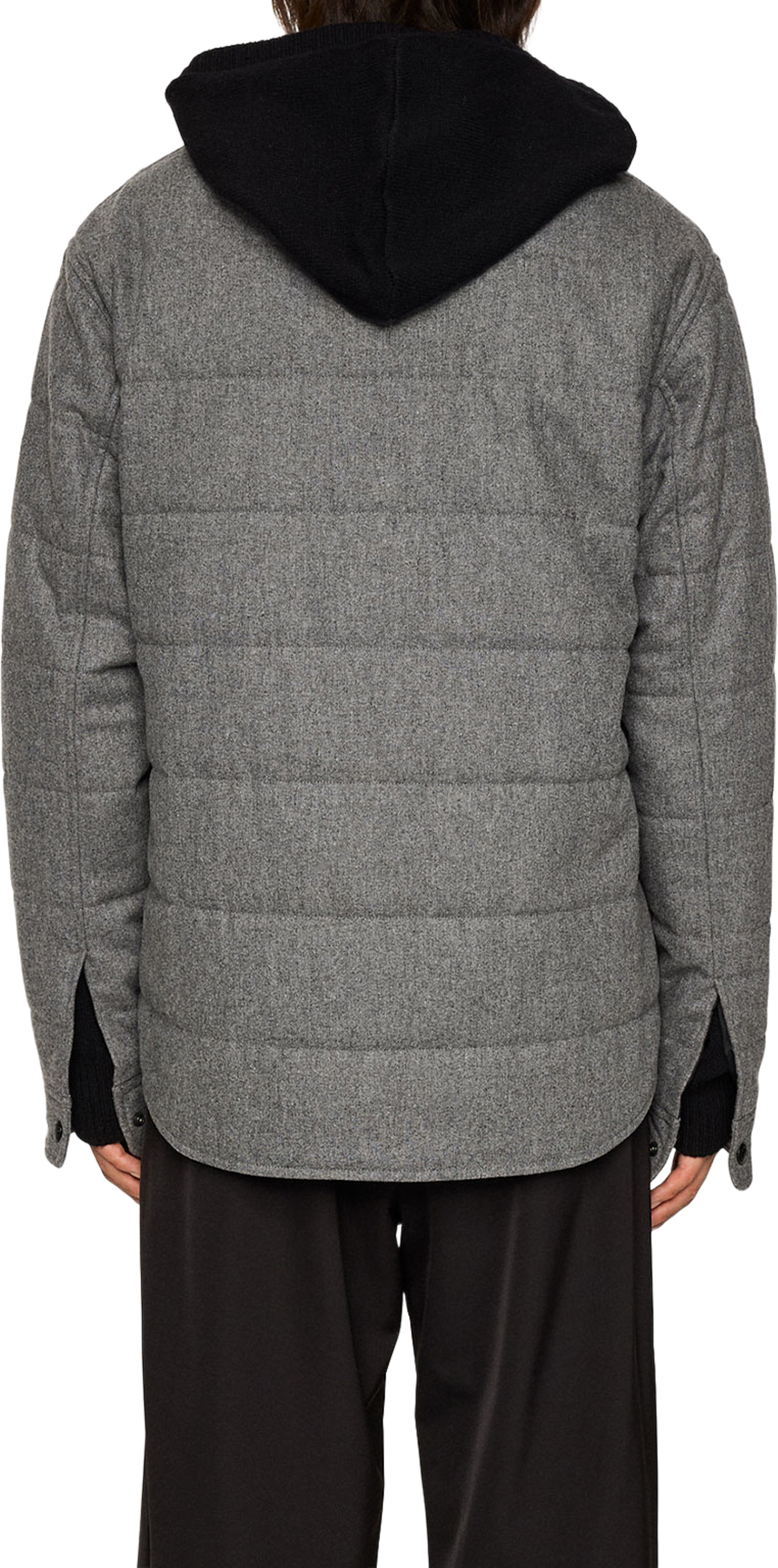 Nelson Padded quilt overshirt, från J.Lindeberg, i färgen Dark Grey Melange. Klicka för att öppna bilden i stort format