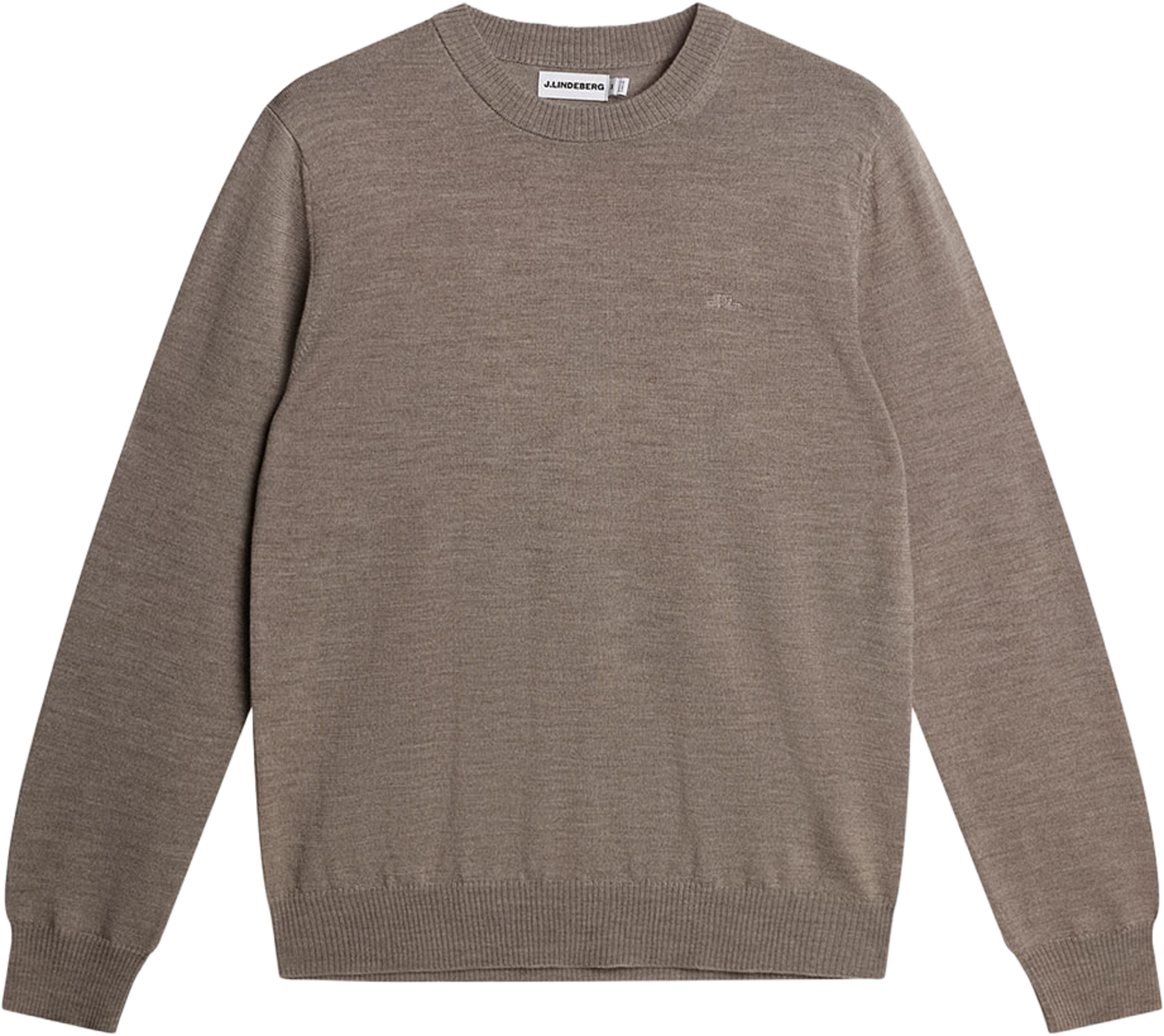 Keane Merino Crew Neck, från J.Lindeberg, i färgen Brindle Melange. Klicka för att öppna bilden i stort format