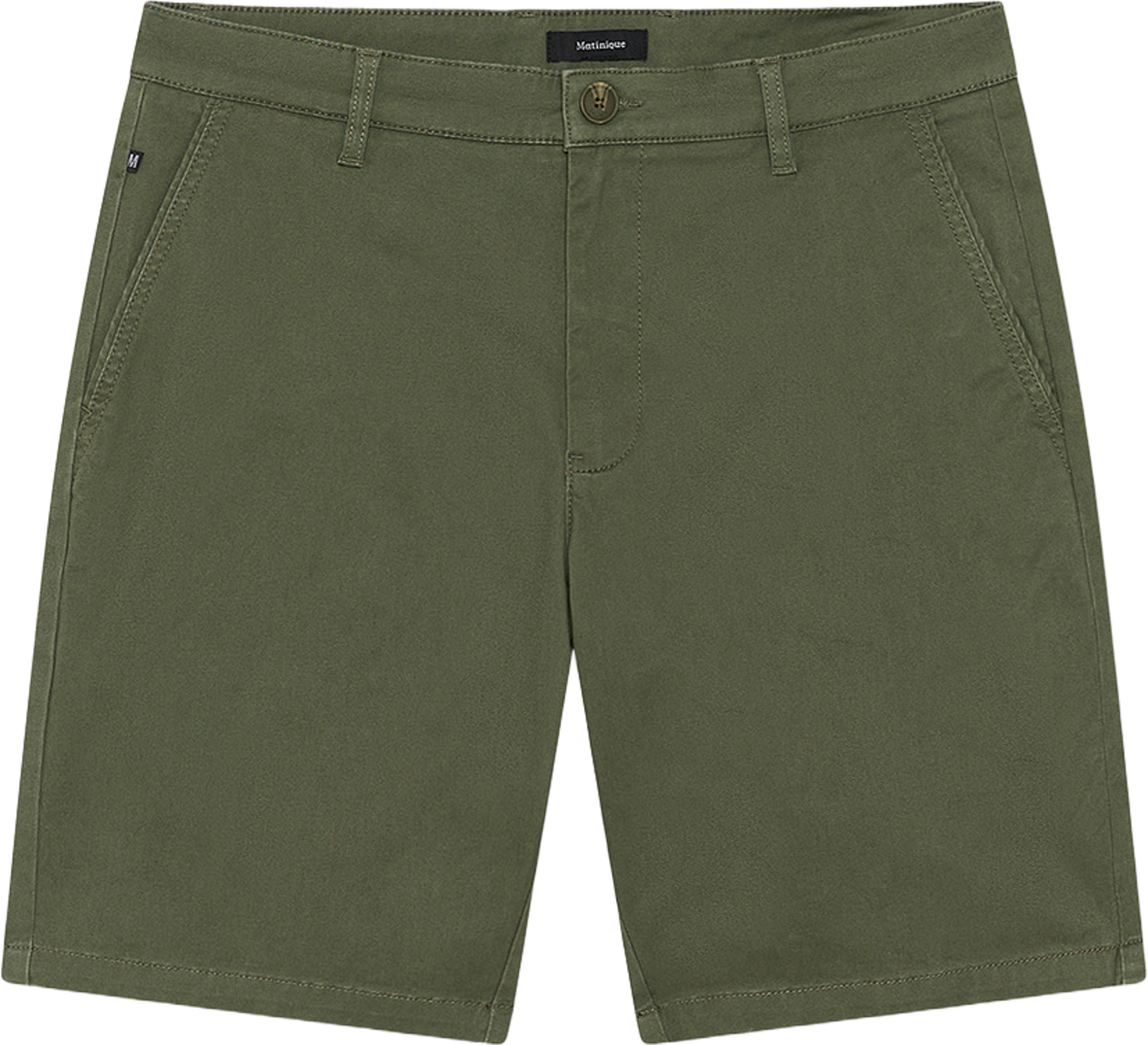Thomas Shorts, från Matinique, i färgen Thyme. Klicka för att öppna bilden i stort format