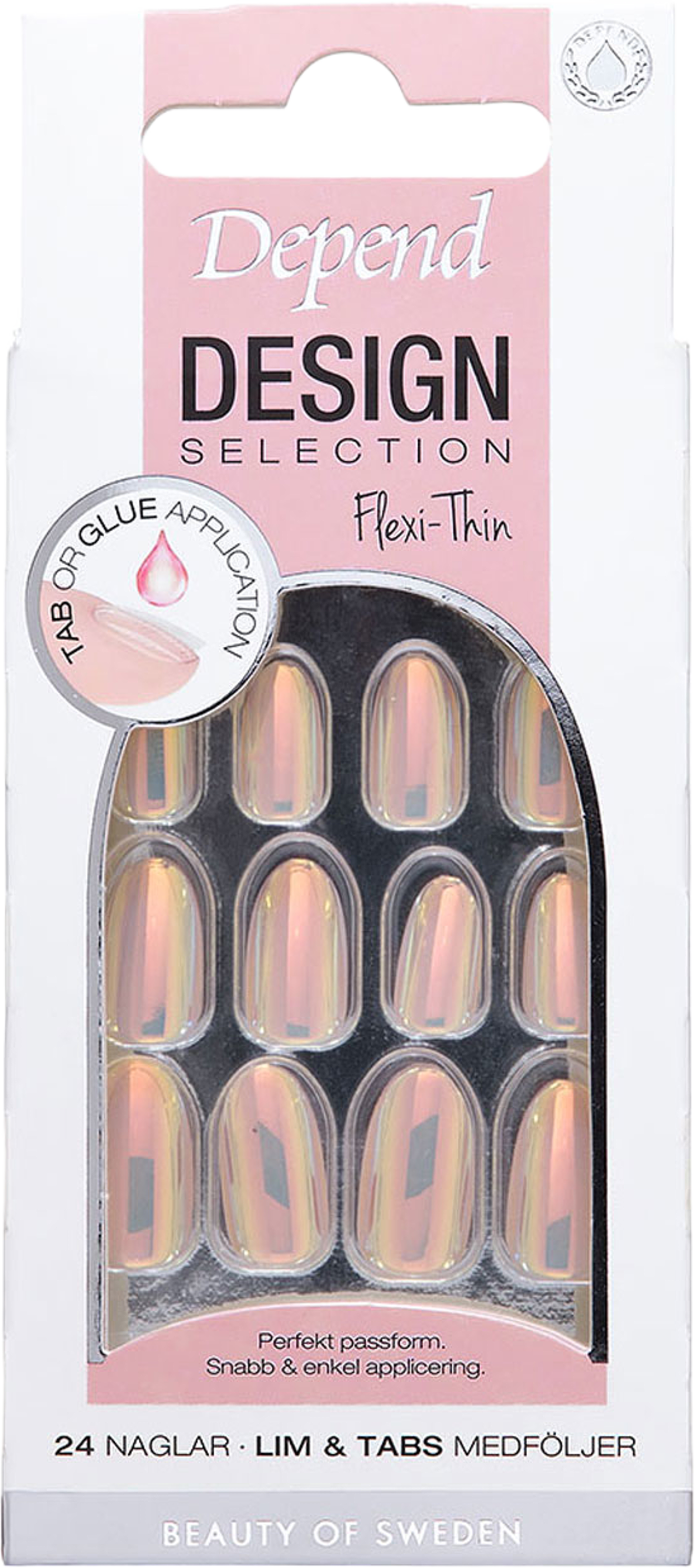 Design Selection Unicorn Chrome Oval, från Depend, i färgen Unicorn Chrome Oval. Klicka för att öppna bilden i stort format