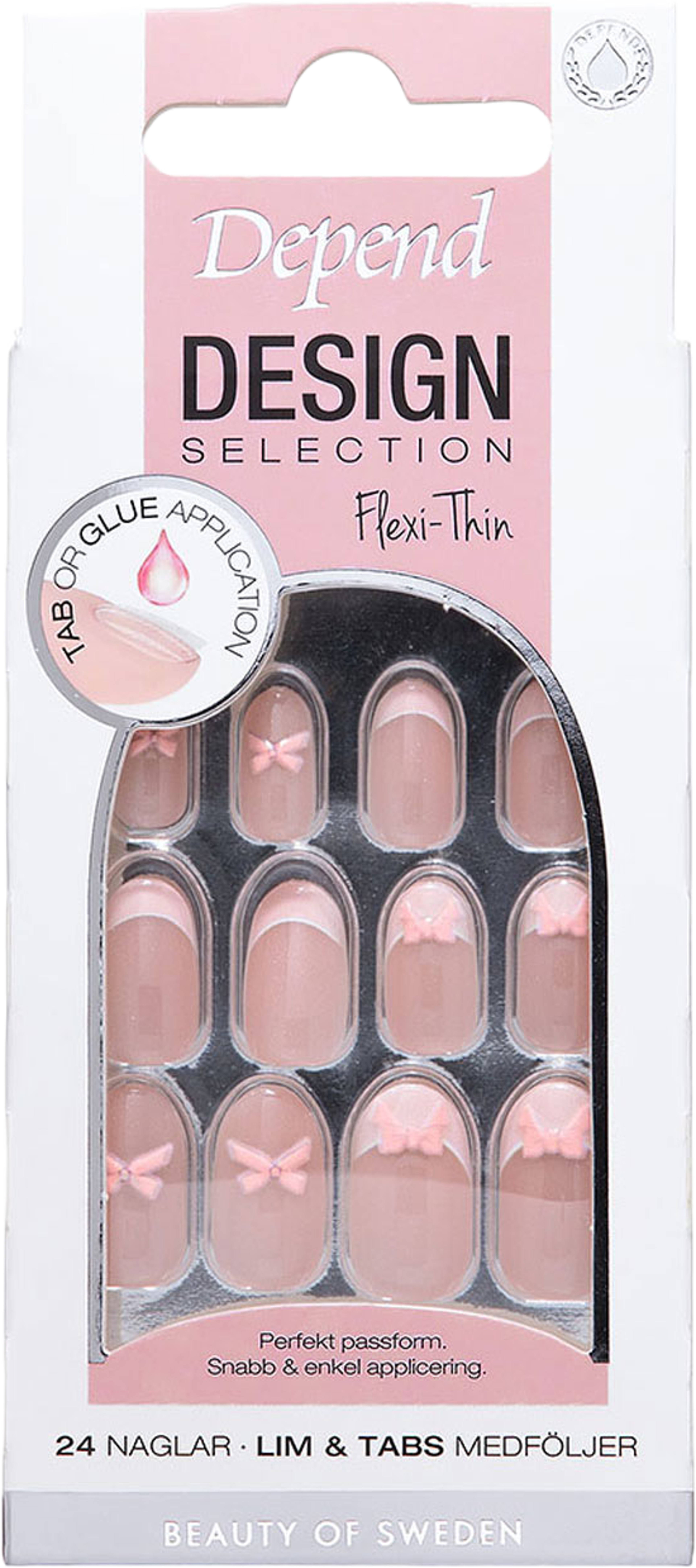 Design Selection Pink Bow Oval, från Depend, i färgen Pink Bow Ovalm. Klicka för att öppna bilden i stort format