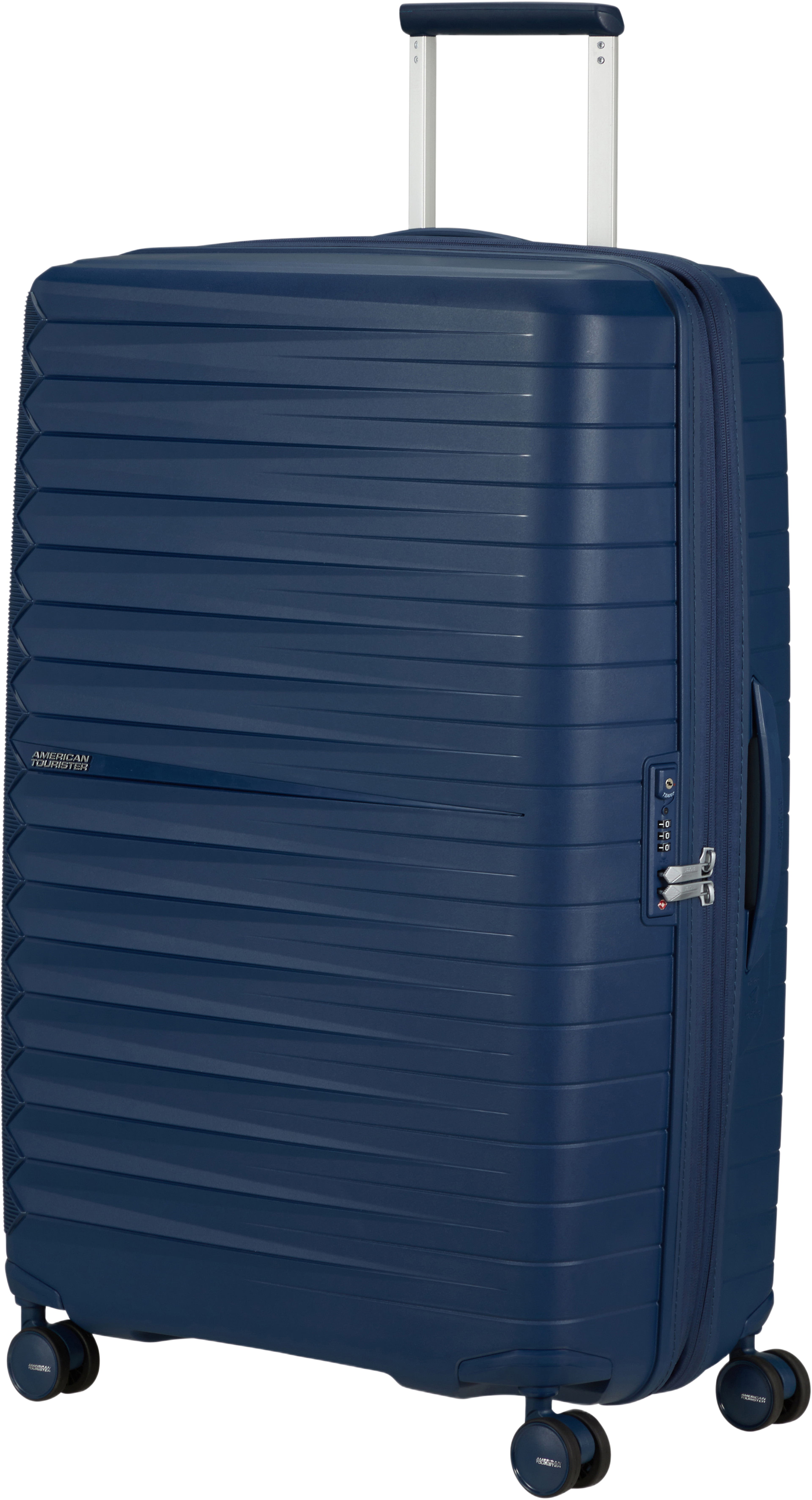 Resväska 77 cm Fast Forward, från American Tourister, i färgen Navy Blue. Klicka för att öppna bilden i stort format