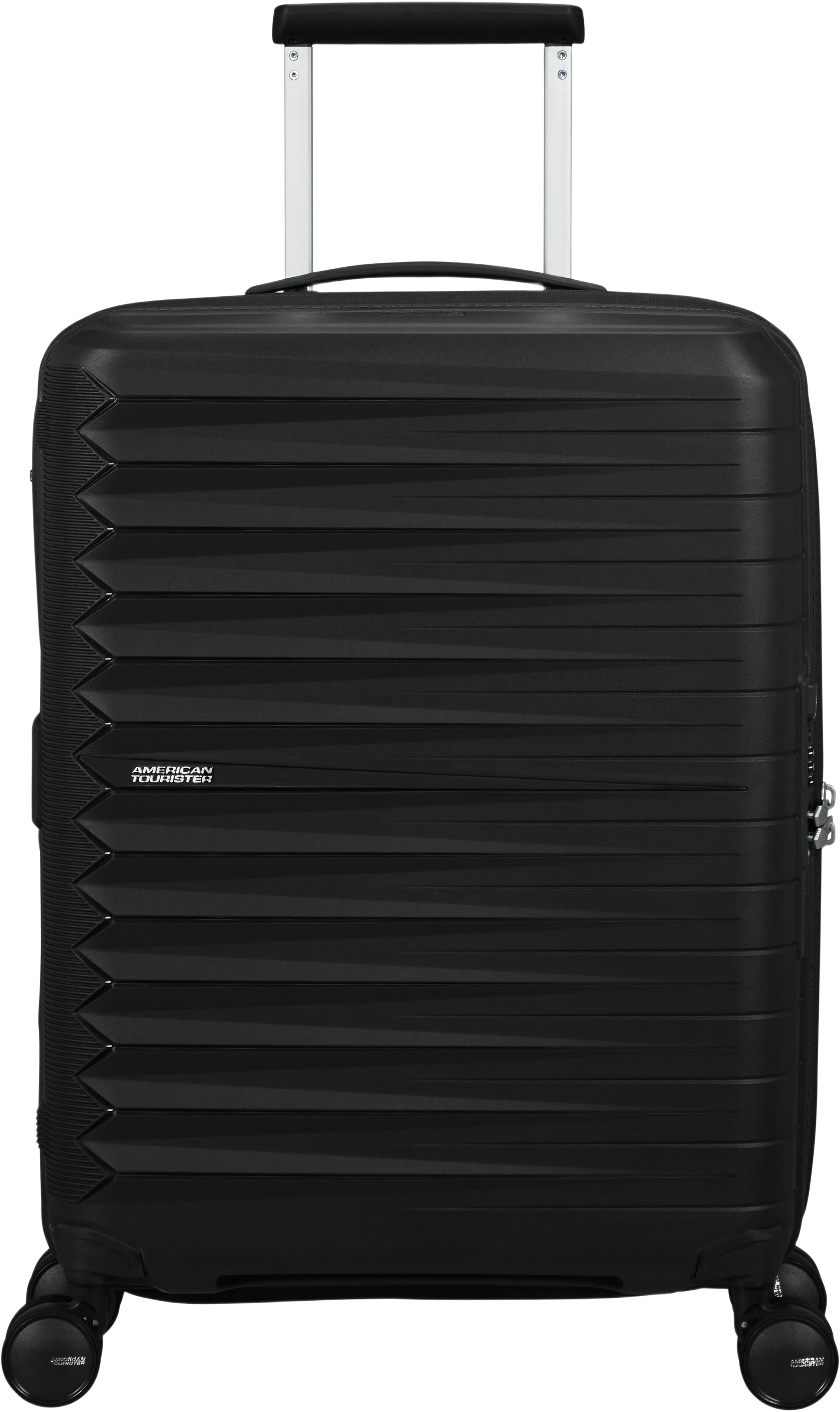 Kabinväska 55 cm Fast Forward, från American Tourister, i färgen Flash Black. Klicka för att öppna bilden i stort format