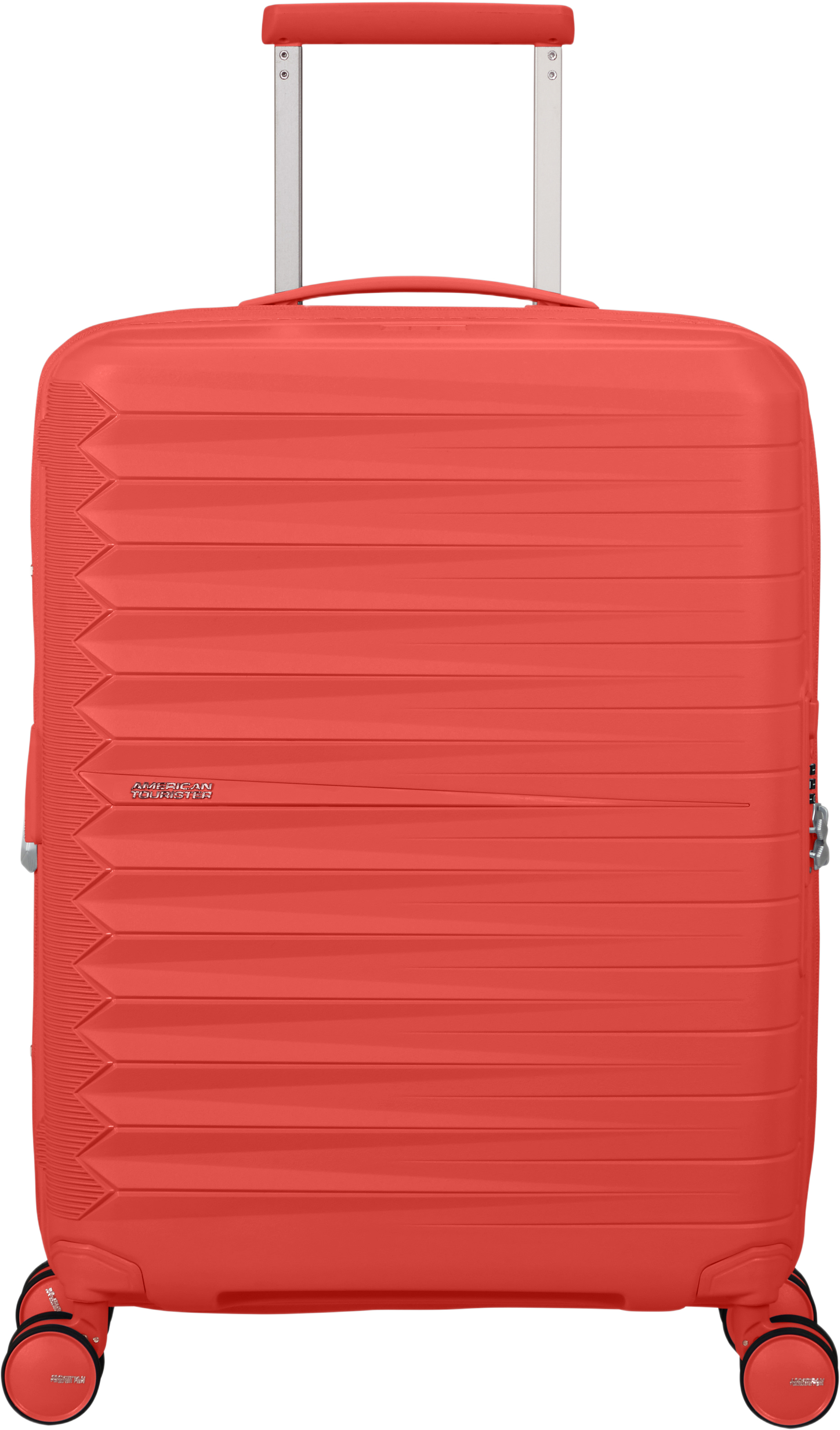 Kabinväska 55 cm Fast Forward, från American Tourister, i färgen Sunset Coral. Klicka för att öppna bilden i stort format