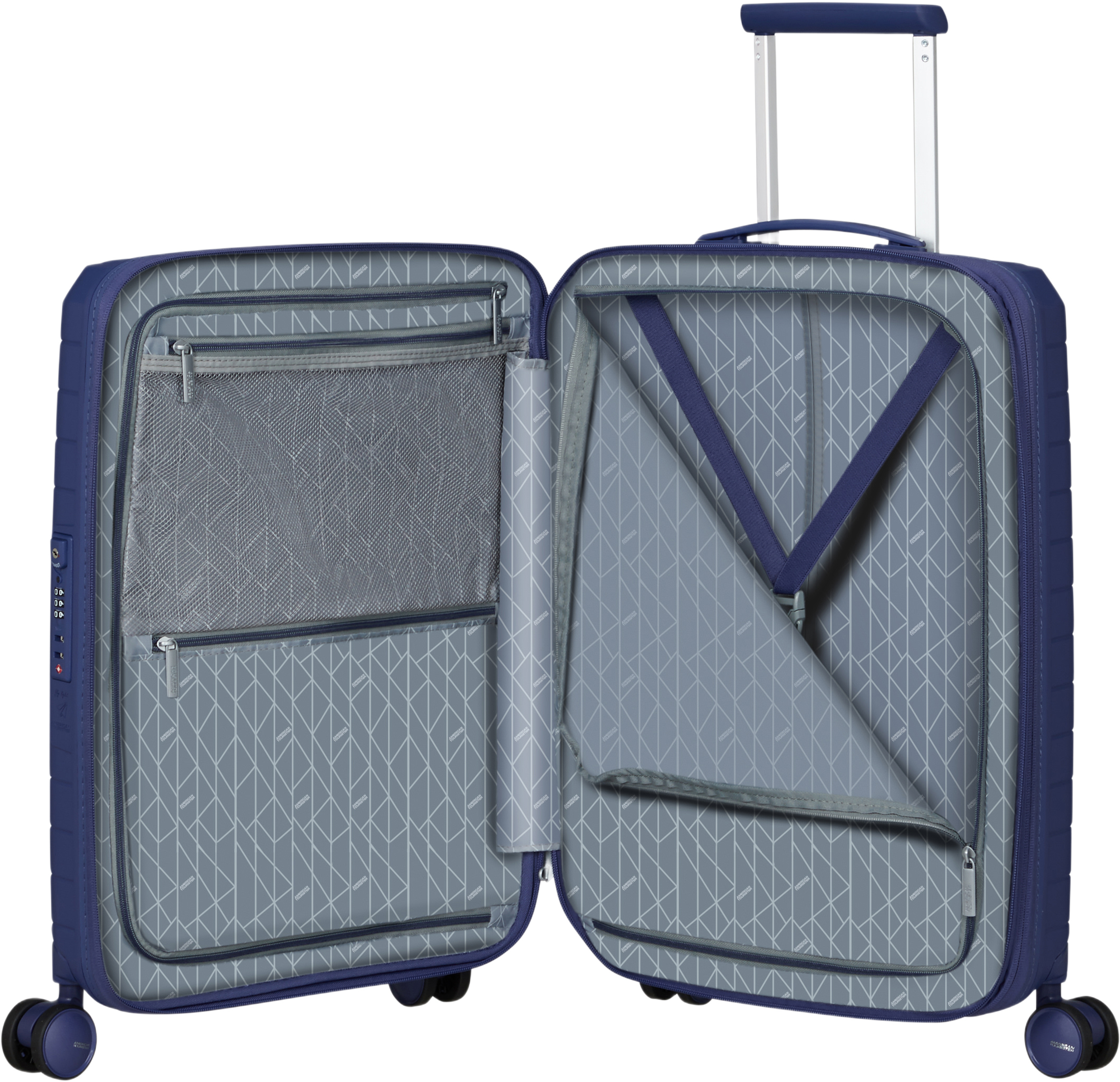 Kabinväska 55 cm Fast Forward, från American Tourister, i färgen Dusk Purple. Klicka för att öppna bilden i stort format