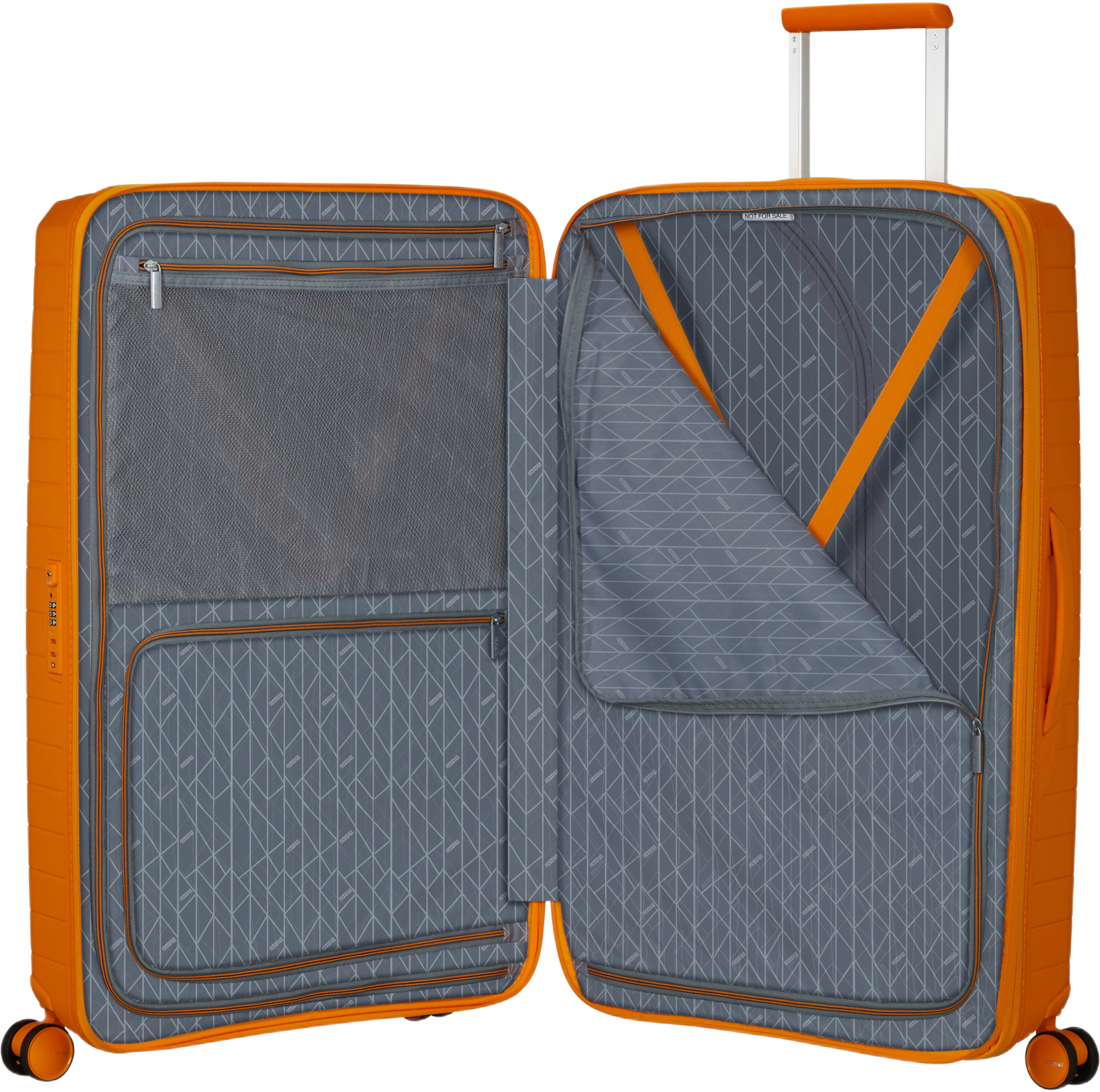 Resväska 77 cm Fast Forward, från American Tourister, i färgen Radiant Orange. Klicka för att öppna bilden i stort format