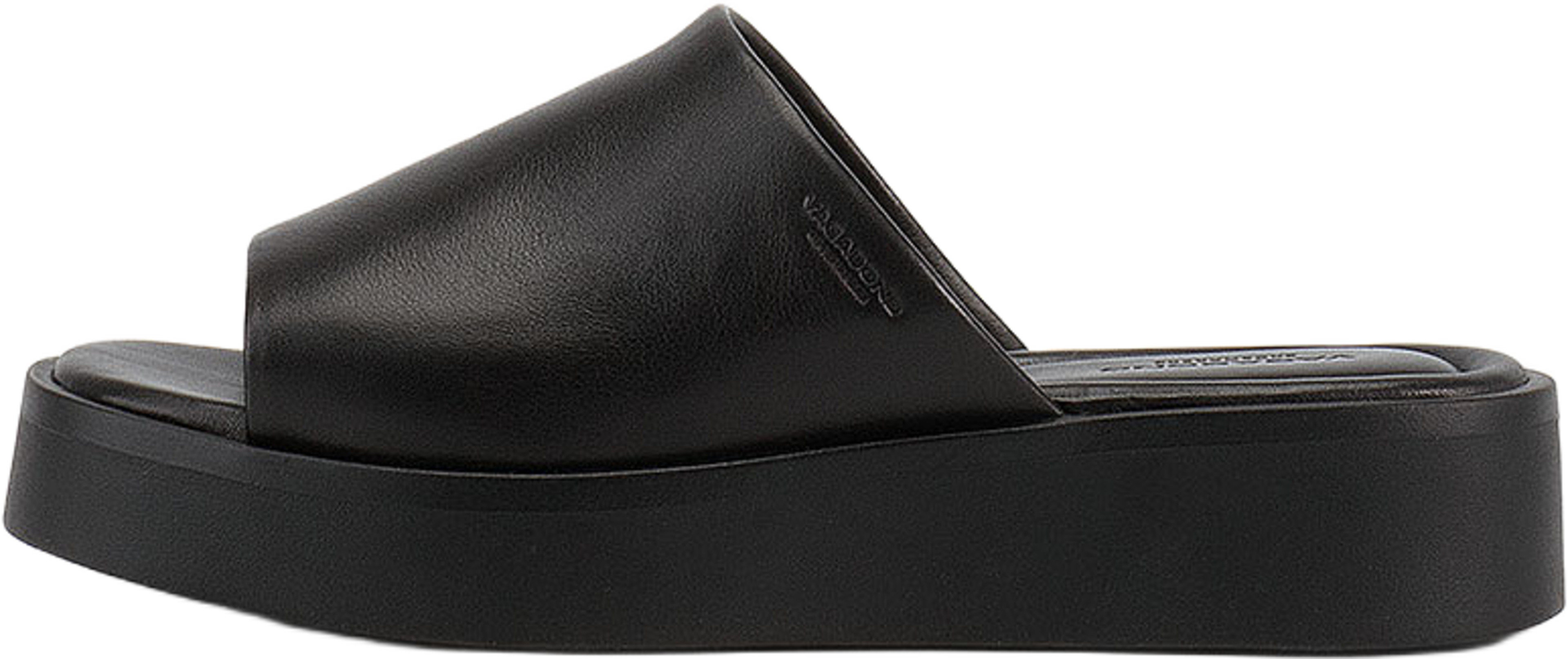 Danya Sandals With Heel, från Vagabond Shoemakers, i färgen Black/Black. Klicka för att öppna bilden i stort format