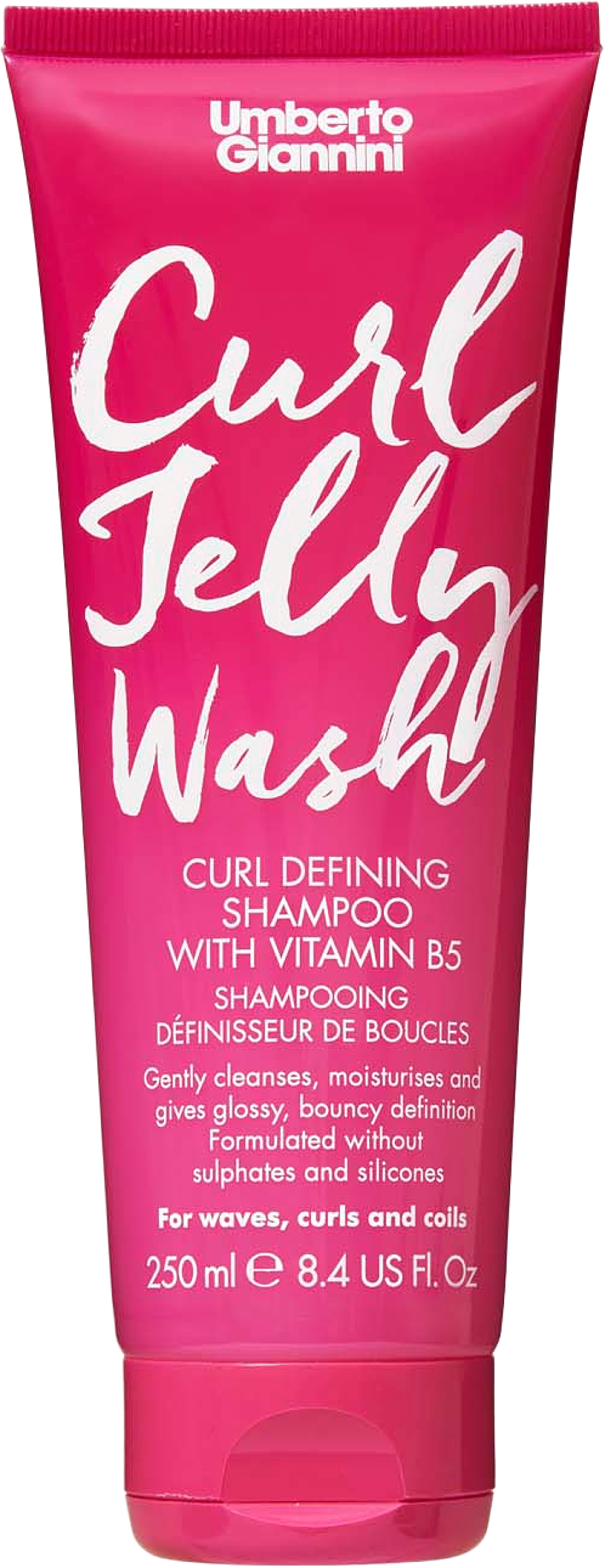 Curl Jelly Wash Shampoo, från Umberto Giannini. Klicka för att öppna bilden i stort format