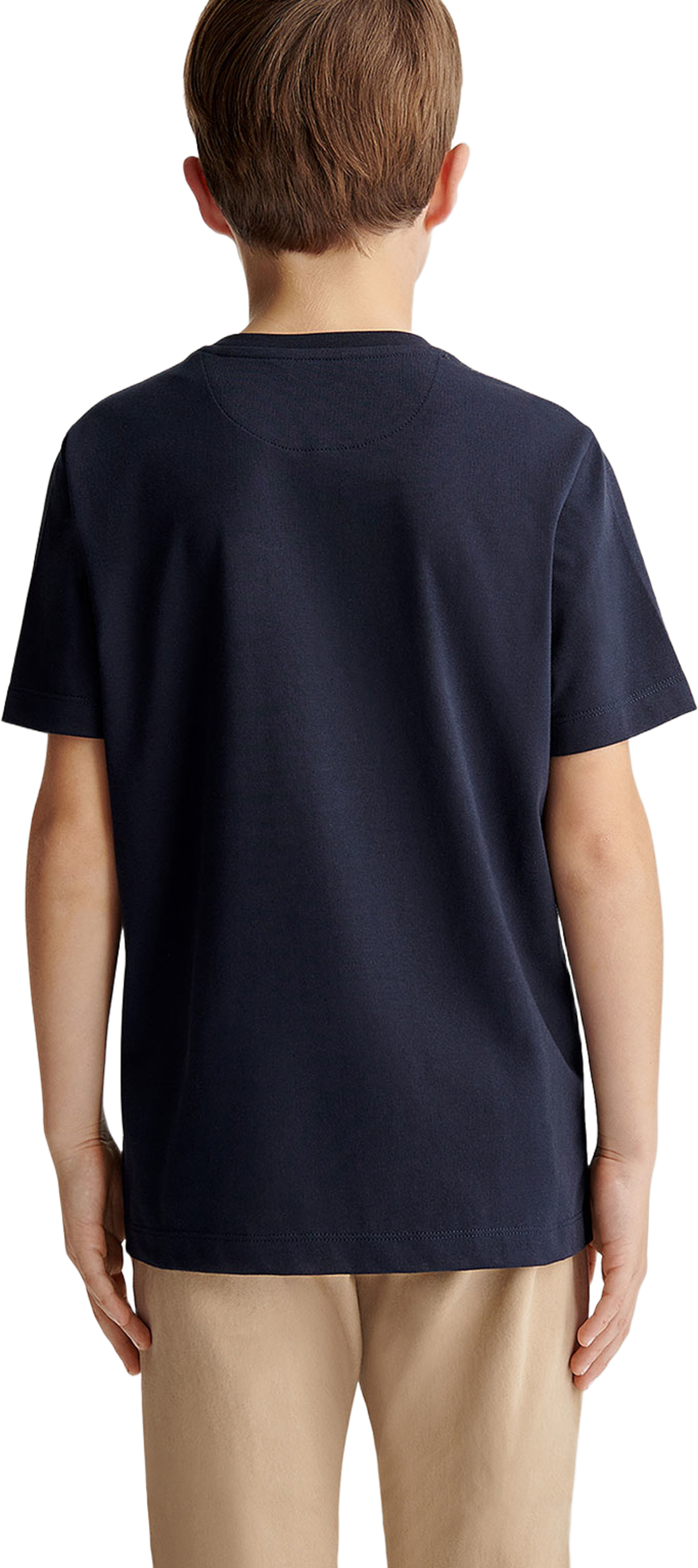 Shield SS T-Shirt, från GANT, i färgen Evening Blue. Klicka för att öppna bilden i stort format