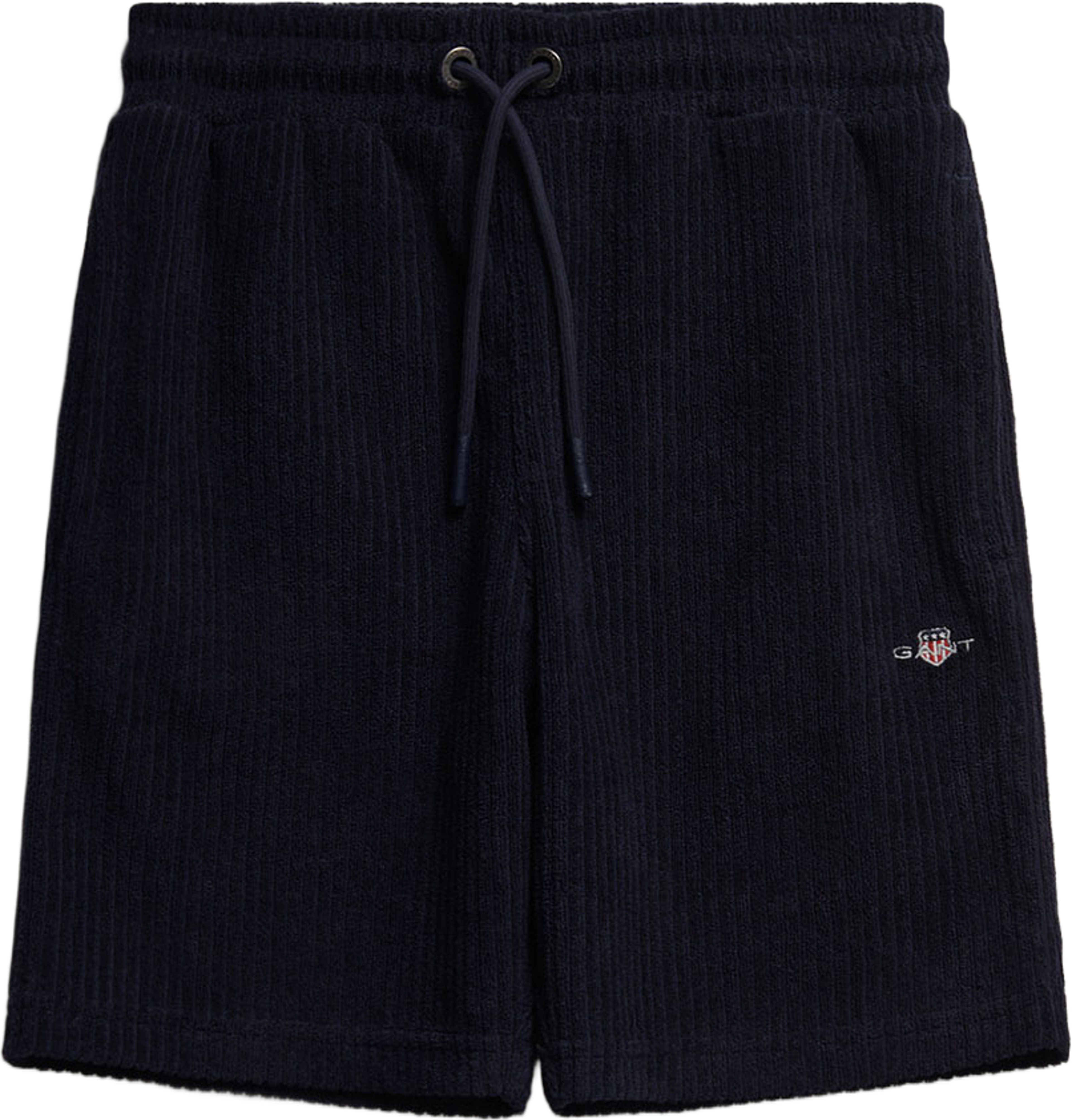 Shield Towelling Sweatshorts, från GANT, i färgen Evening Blue. Klicka för att öppna bilden i stort format