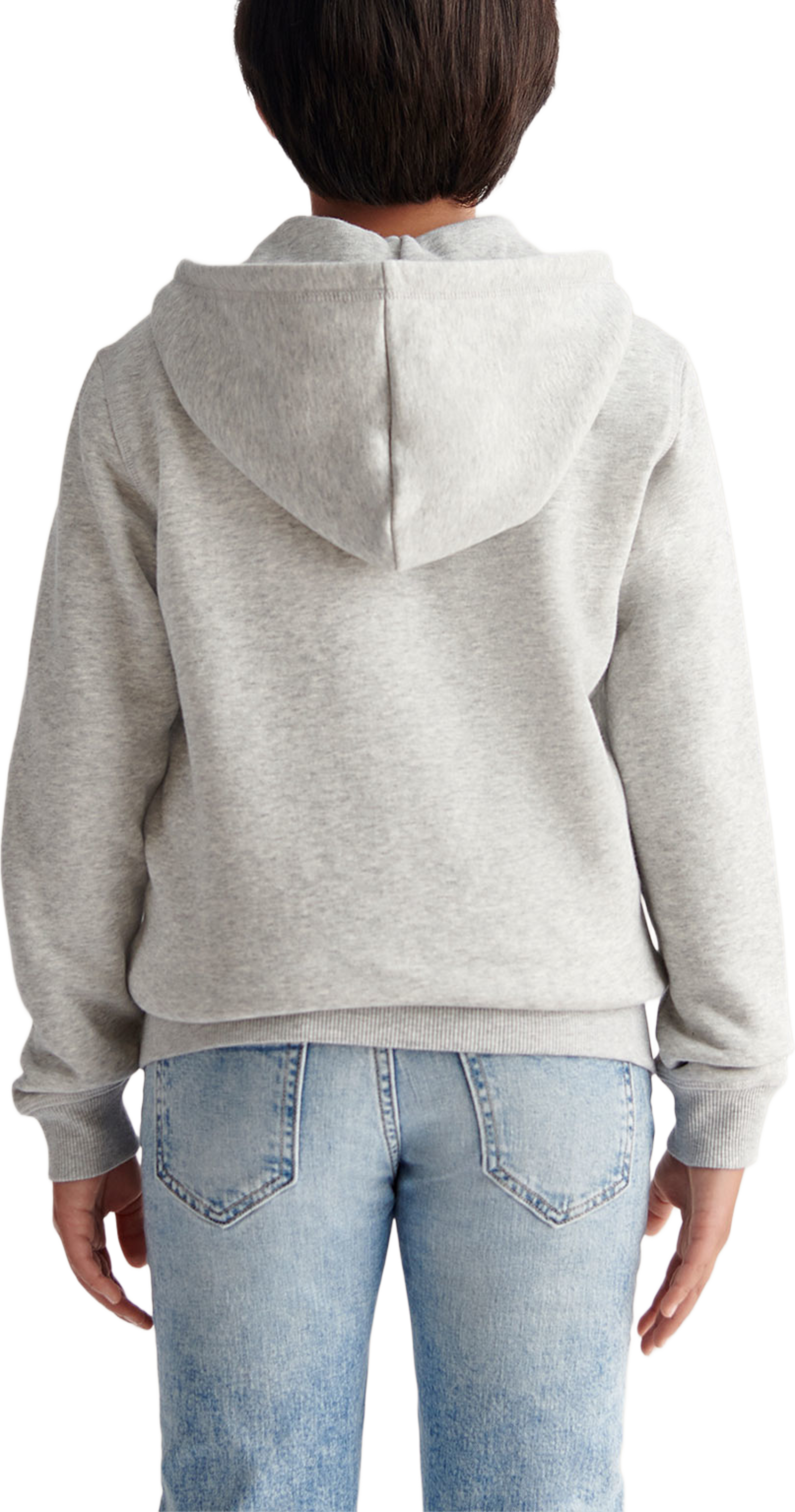 Shield Full Zip Sweat Hoodie, från GANT, i färgen Grey Melange. Klicka för att öppna bilden i stort format