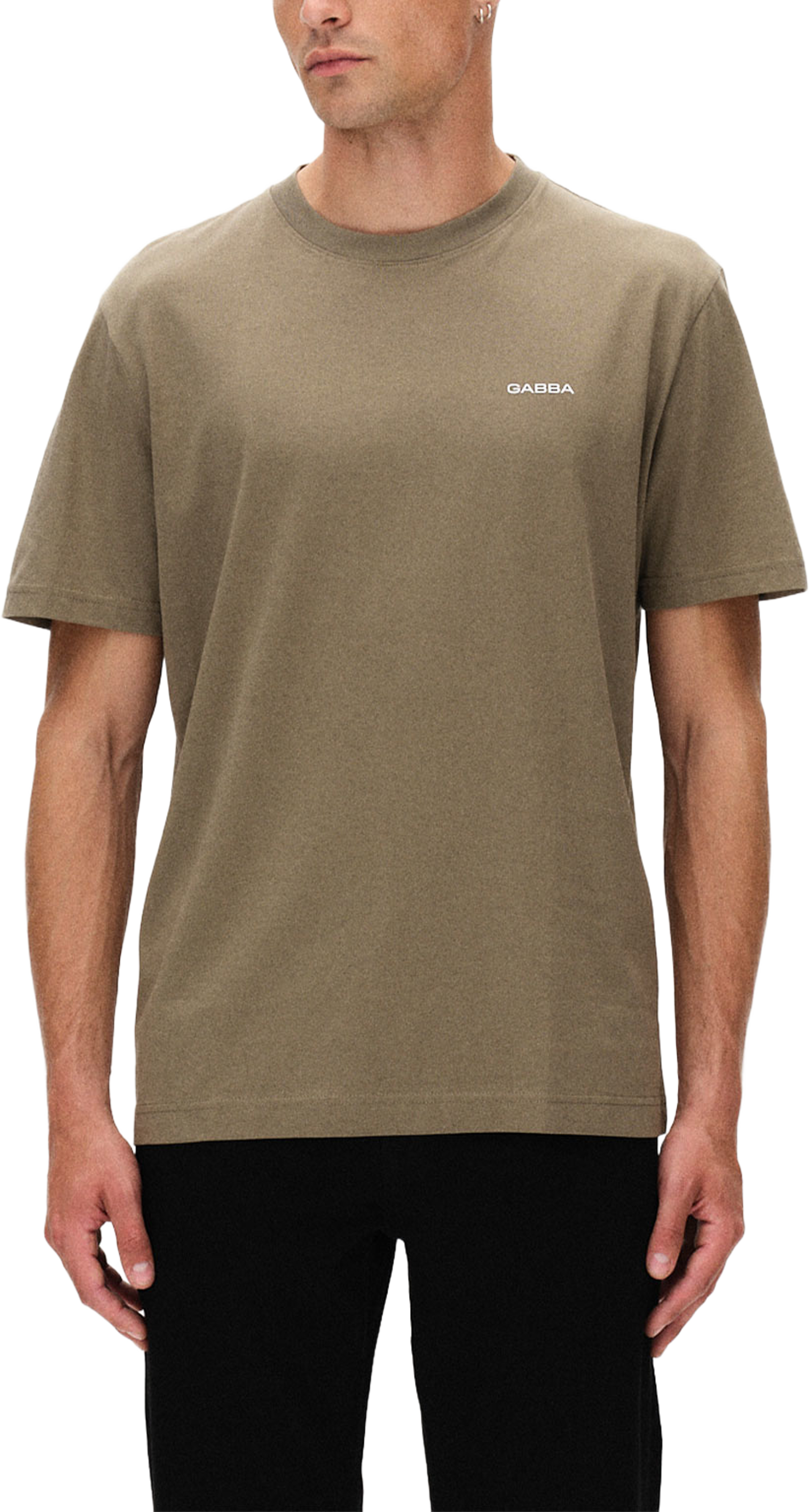 dune Logo SS GOTS T-shirt, från GABBA, i färgen Deep Lichen Green. Klicka för att öppna bilden i stort format