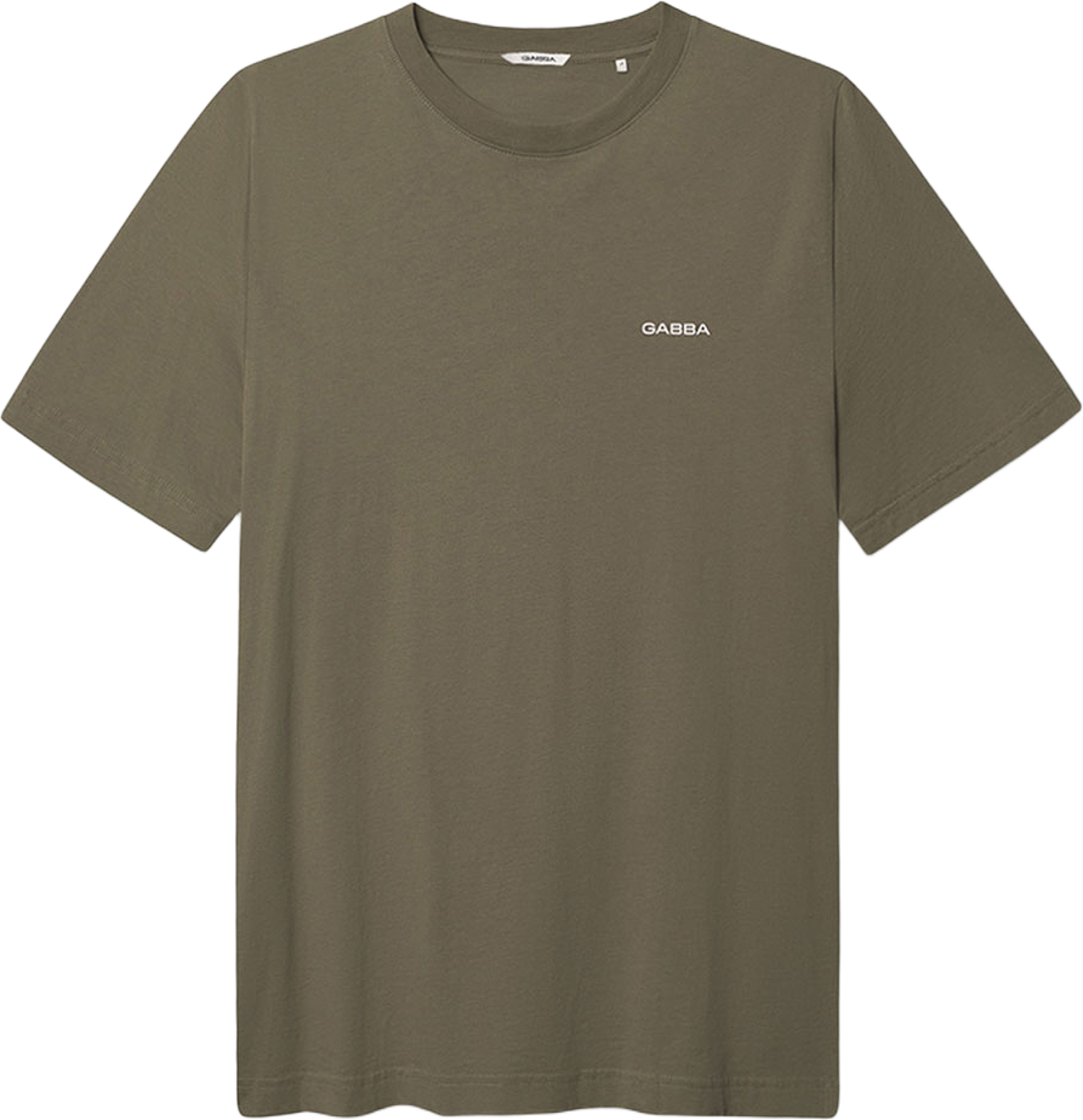 dune Logo SS GOTS T-shirt, från GABBA, i färgen Deep Lichen Green. Klicka för att öppna bilden i stort format