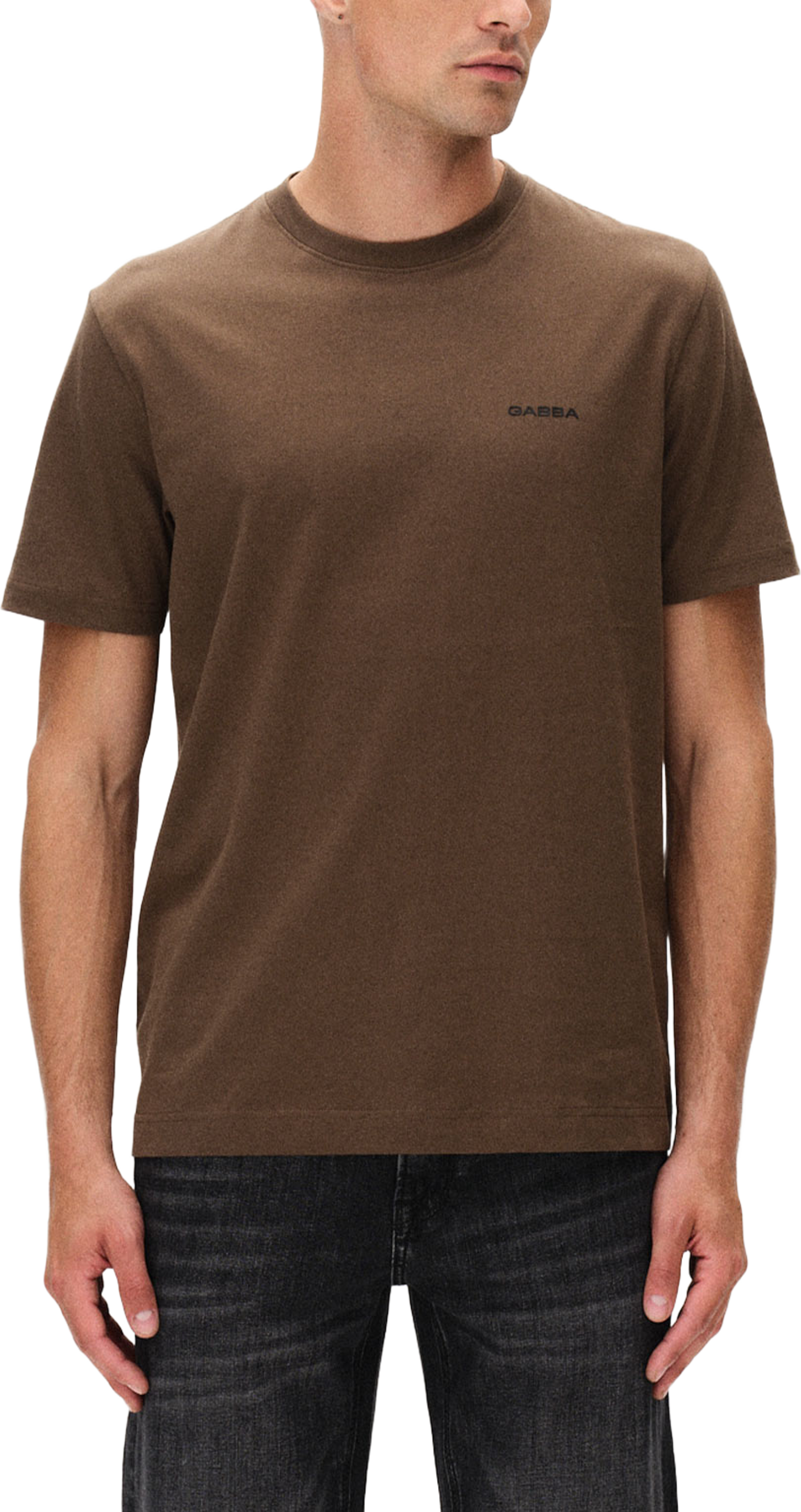 dune Logo SS GOTS T-shirt, från GABBA, i färgen Crocodile. Klicka för att öppna bilden i stort format