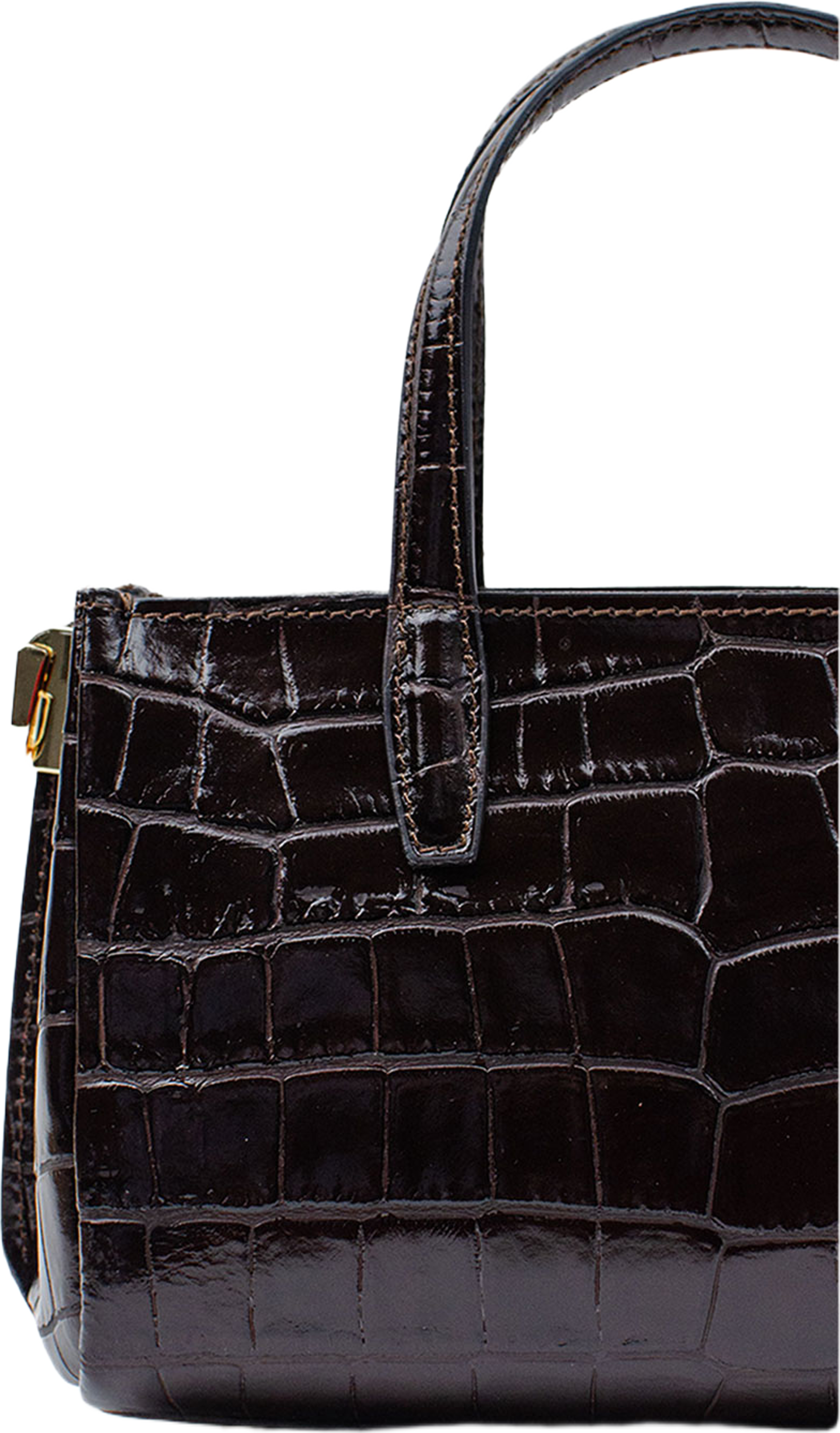 Handväska i läder "Ancona", från LaTalia, i färgen Mörkbrun. Klicka för att öppna bilden i stort format