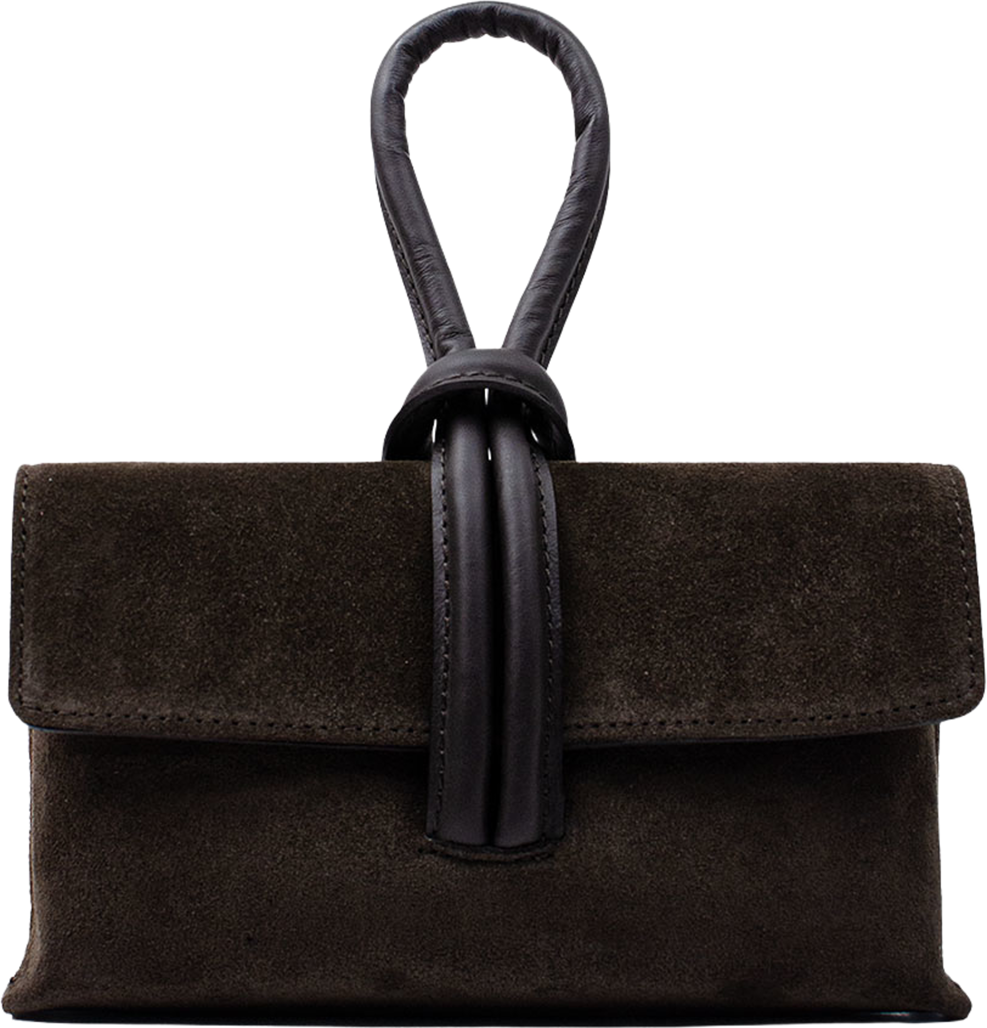 Handväska i suede Barletta, från LaTalia, i färgen Mörkbrun. Klicka för att öppna bilden i stort format