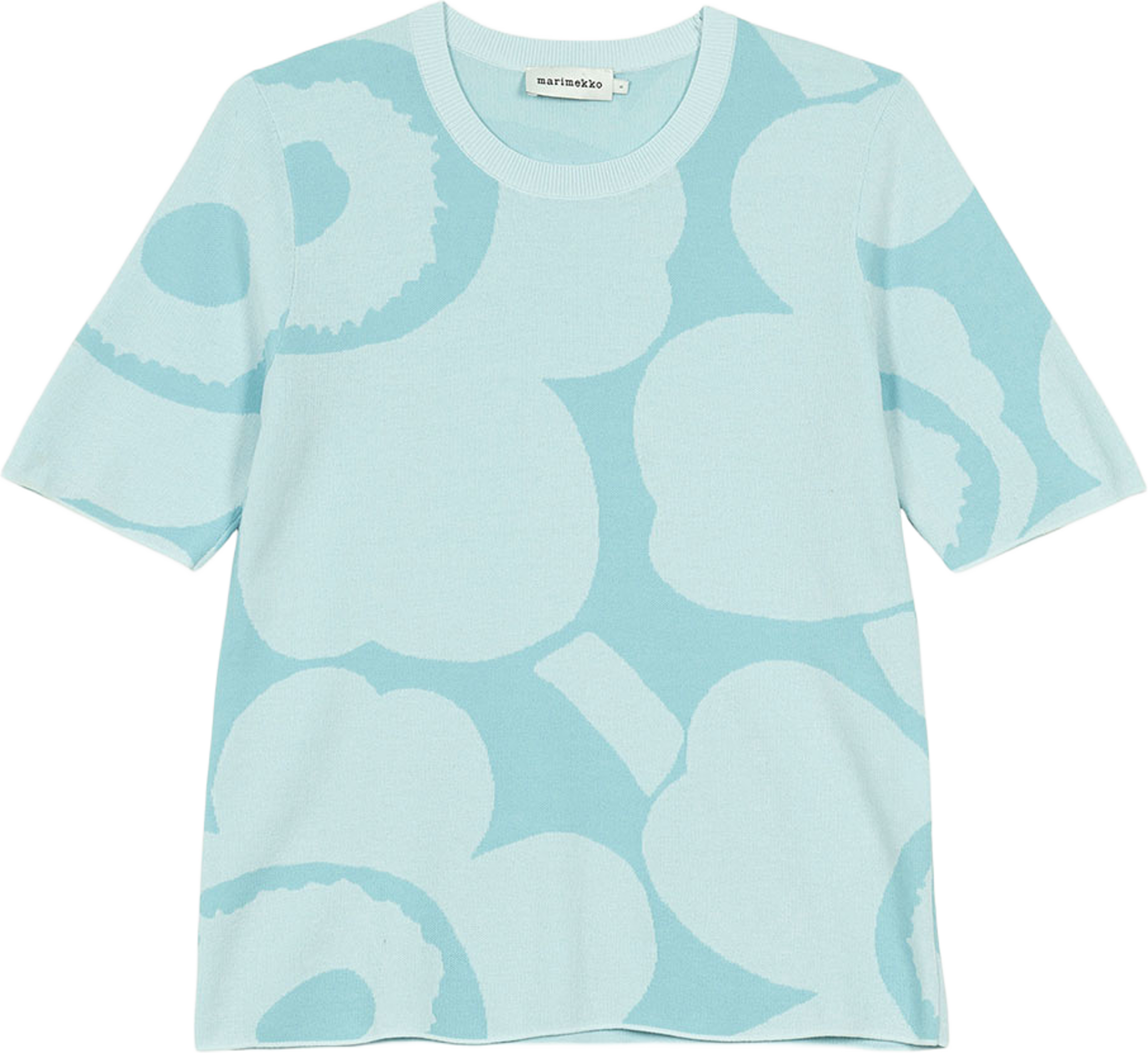 Oletus Unikko Knitted pullover, från Marimekko, i färgen Light Blue, Light Blue. Klicka för att öppna bilden i stort format