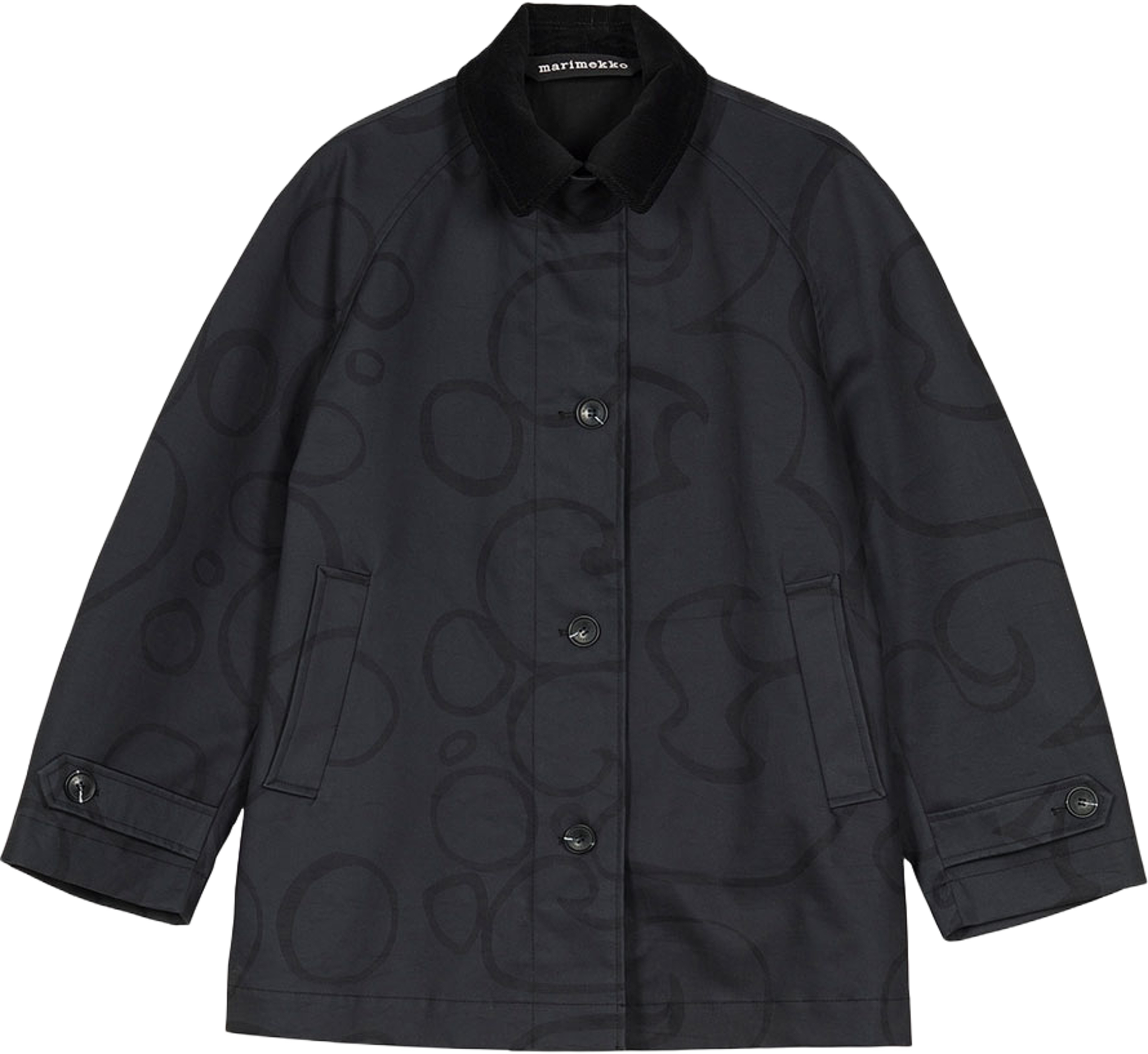 Essee Keidas Coat, från Marimekko, i färgen Black. Klicka för att öppna bilden i stort format