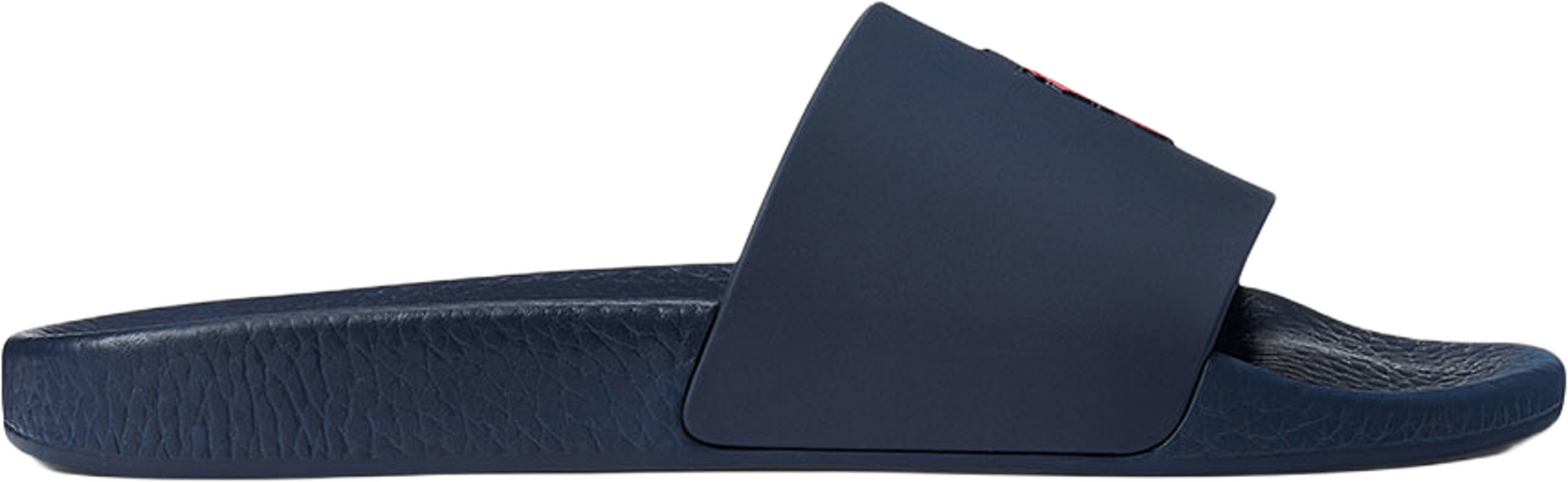Signature Pony Slide, från Ralph Lauren, i färgen Navy/Red Pp. Klicka för att öppna bilden i stort format