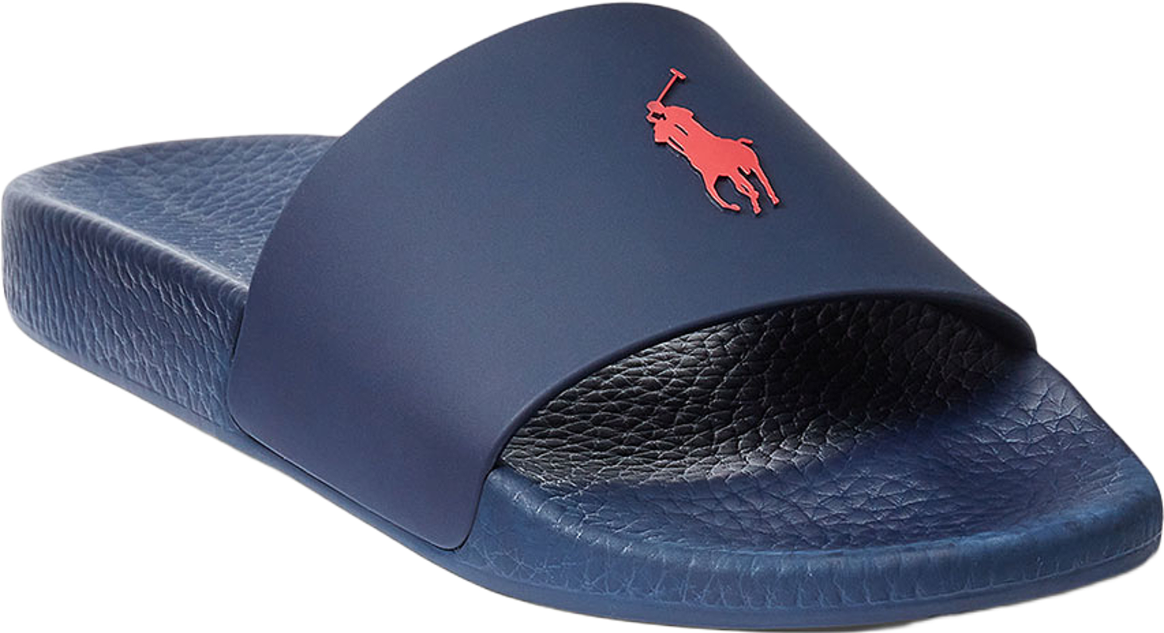 Signature Pony Slide, från Ralph Lauren, i färgen Navy/Red Pp. Klicka för att öppna bilden i stort format