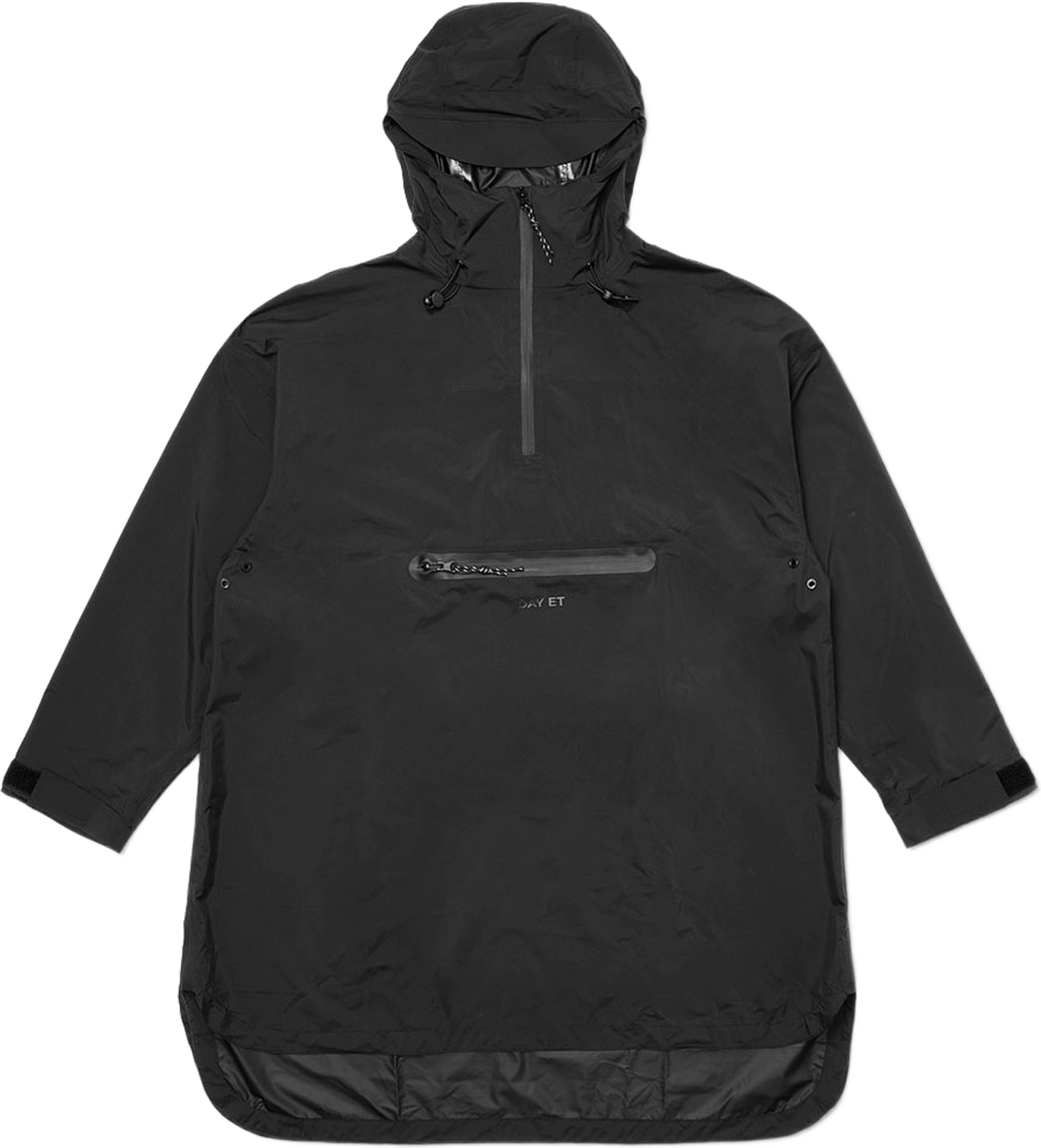 RE-No Rain Anorak Raincoat, från DAY ET, i färgen Black. Klicka för att öppna bilden i stort format