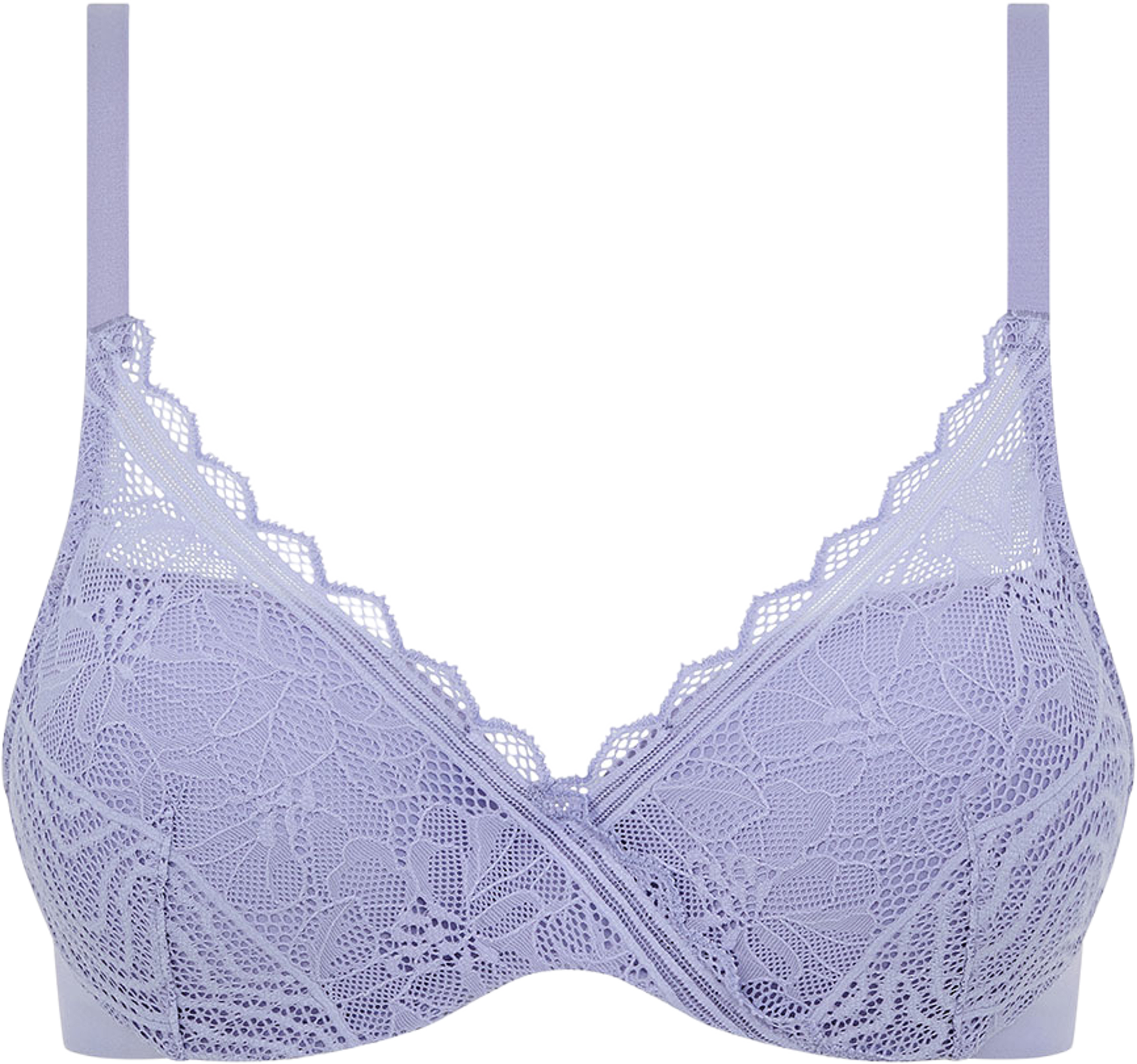 Floral Touch Covering Memory Bra, från Chantelle, i färgen Thistle. Klicka för att öppna bilden i stort format