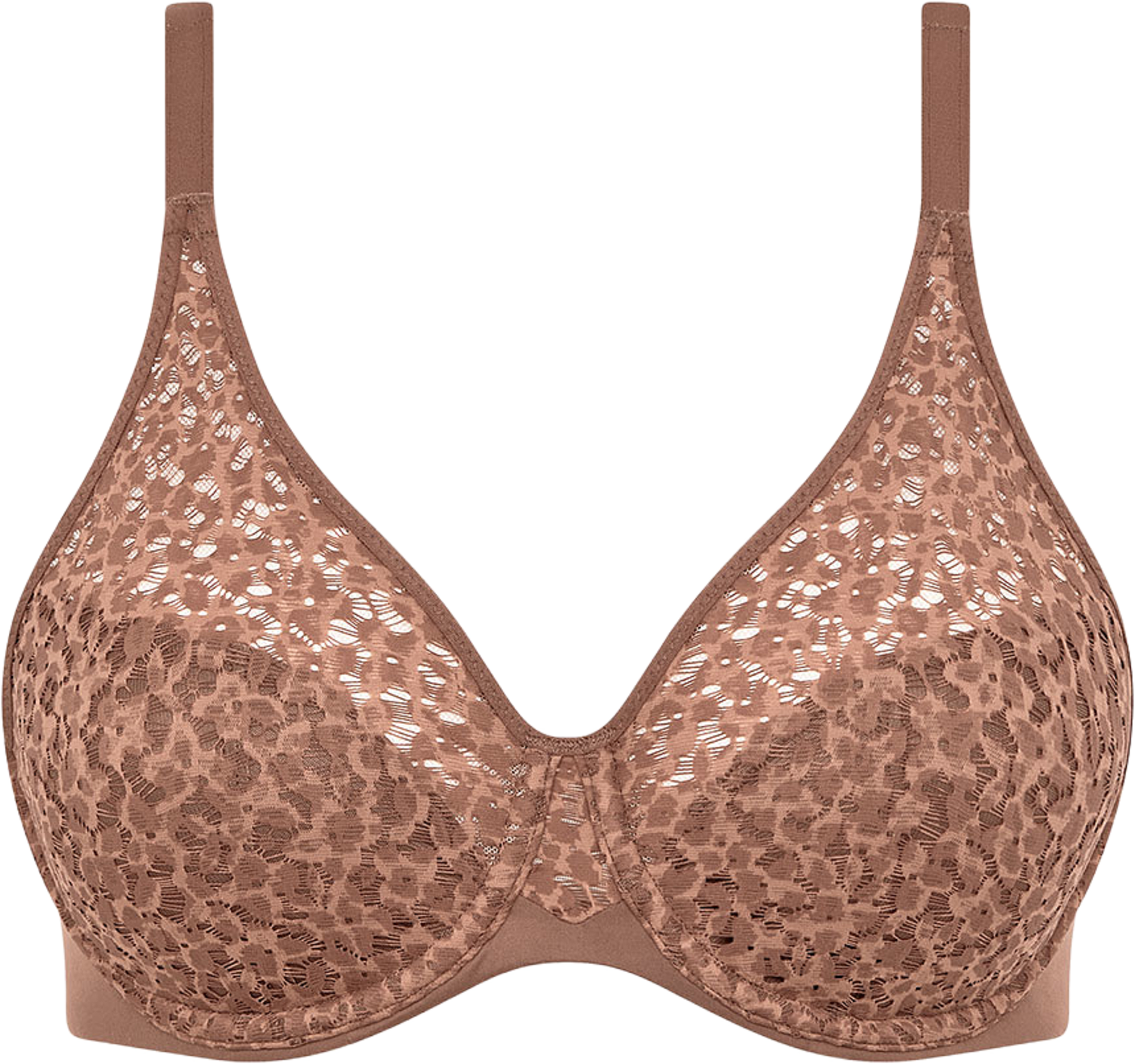 Norah Covering molded bra, från Chantelle, i färgen Wild Brown. Klicka för att öppna bilden i stort format