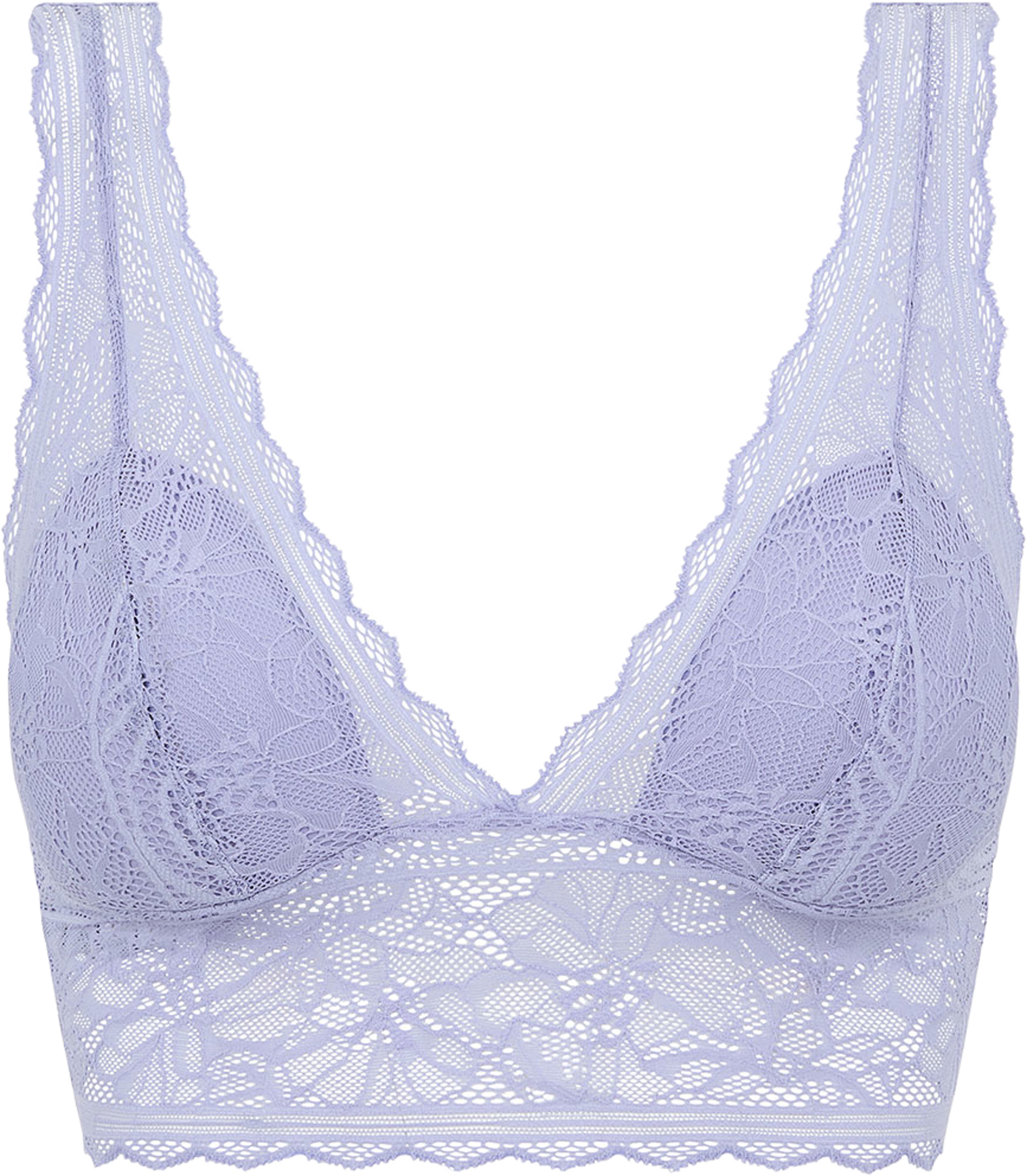 Floral Touch Wirefree Bra, från Chantelle, i färgen Thistle. Klicka för att öppna bilden i stort format