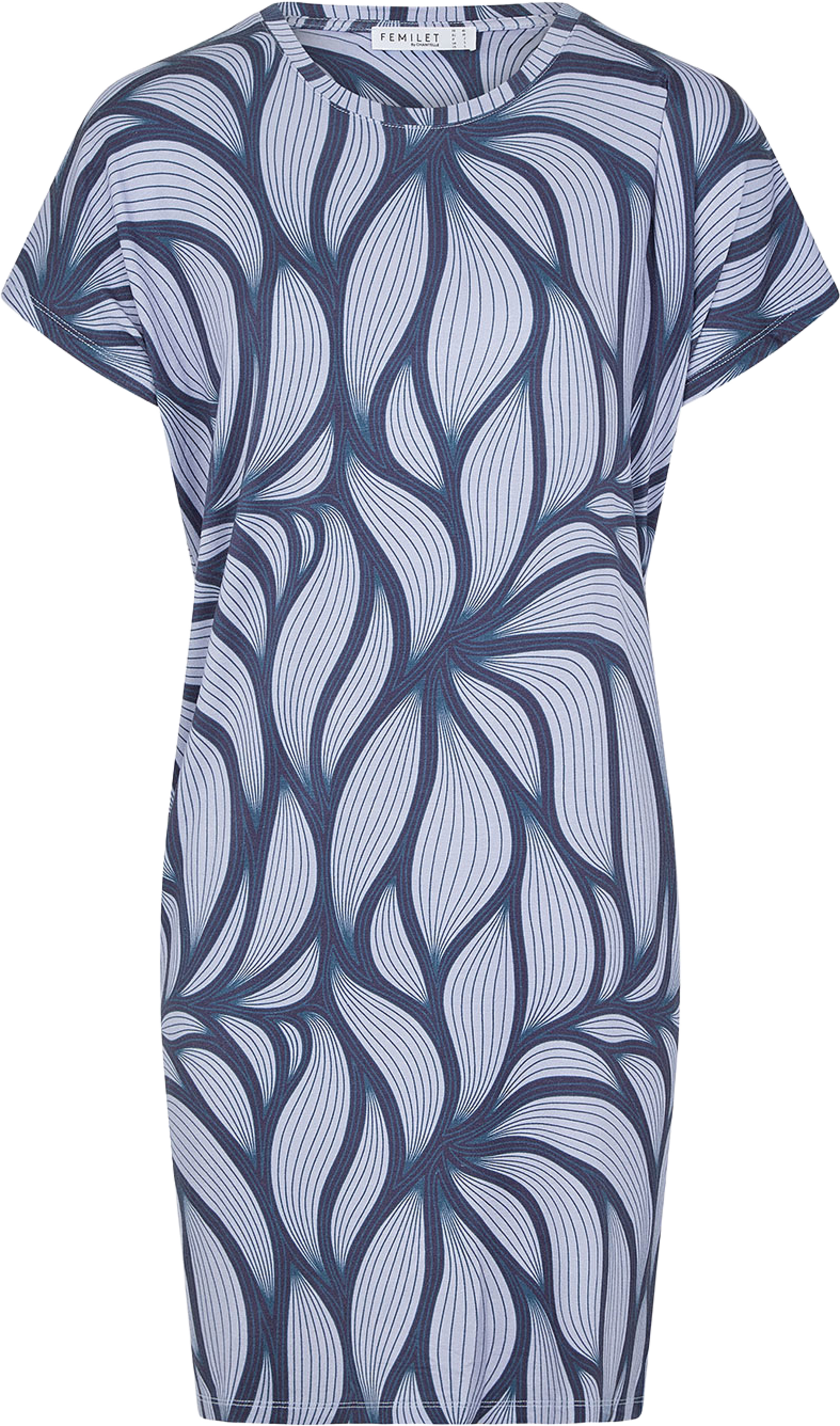 Yara Long Sleeve T-shirt, från FEMILET, i färgen Blue Petal. Klicka för att öppna bilden i stort format