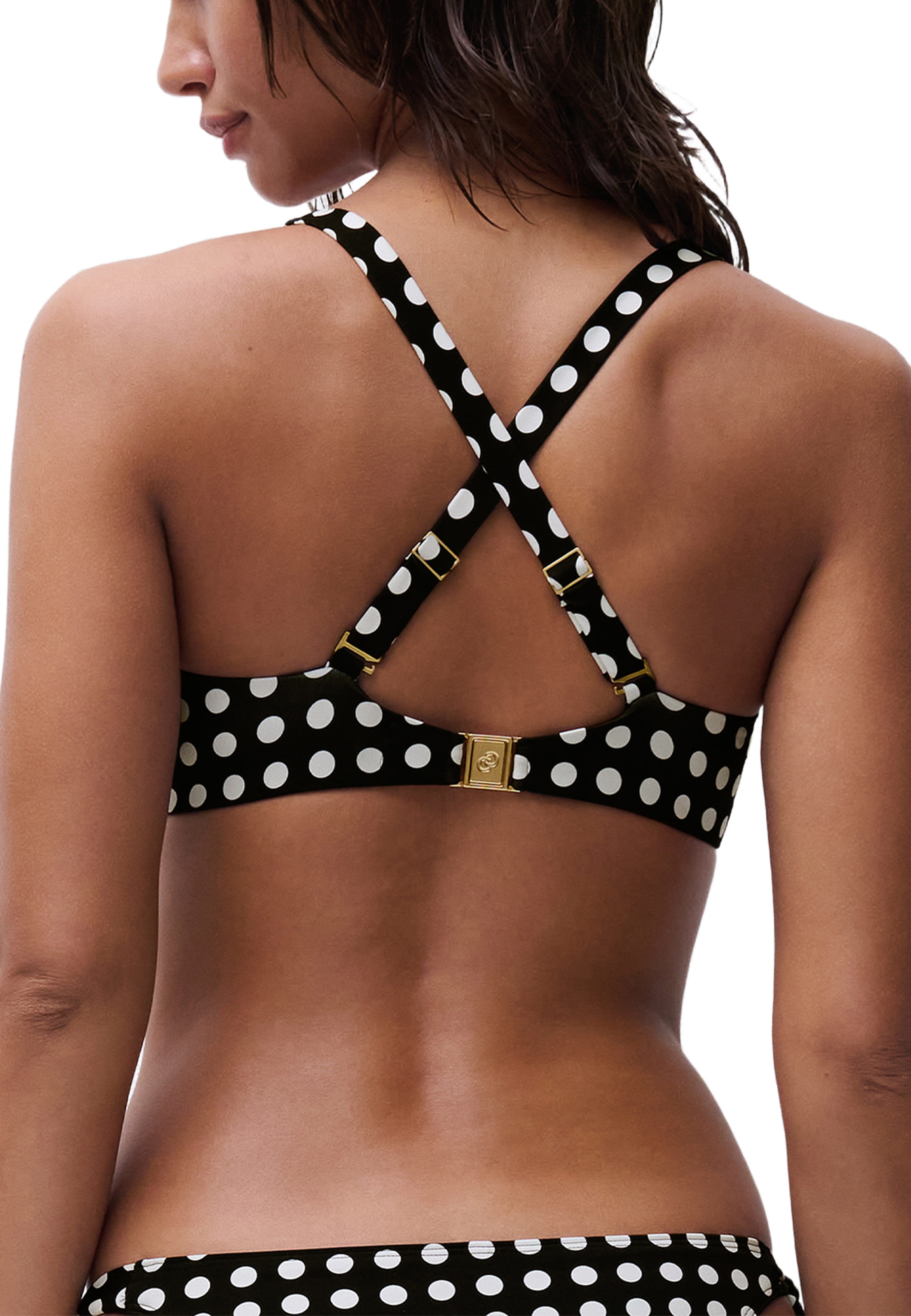 Sauvage Single wire plunge bra, från Chantelle, i färgen Dolce. Klicka för att öppna bilden i stort format