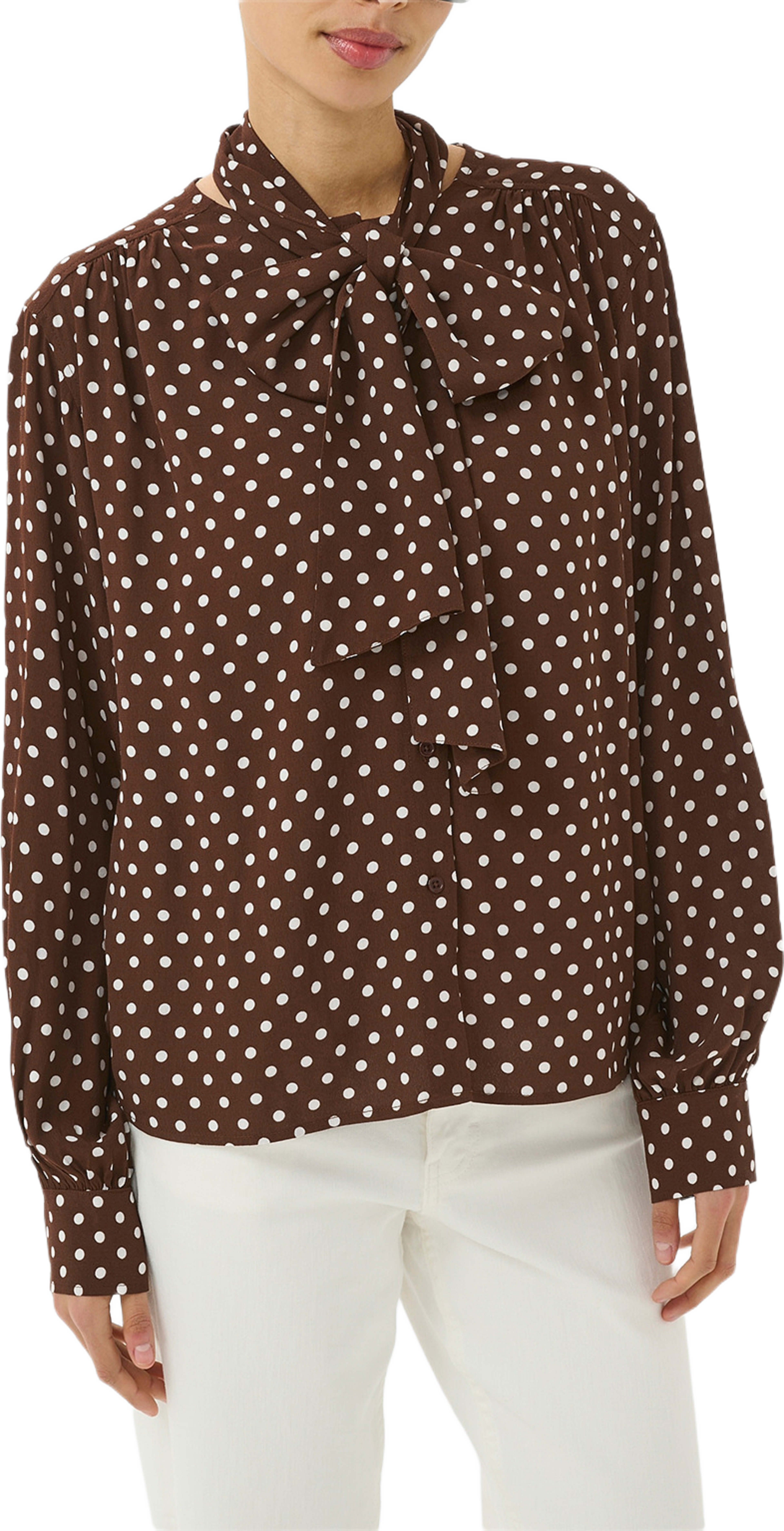 Yanina BL, från Part Two, i färgen Downtown Brown Dot Print. Klicka för att öppna bilden i stort format