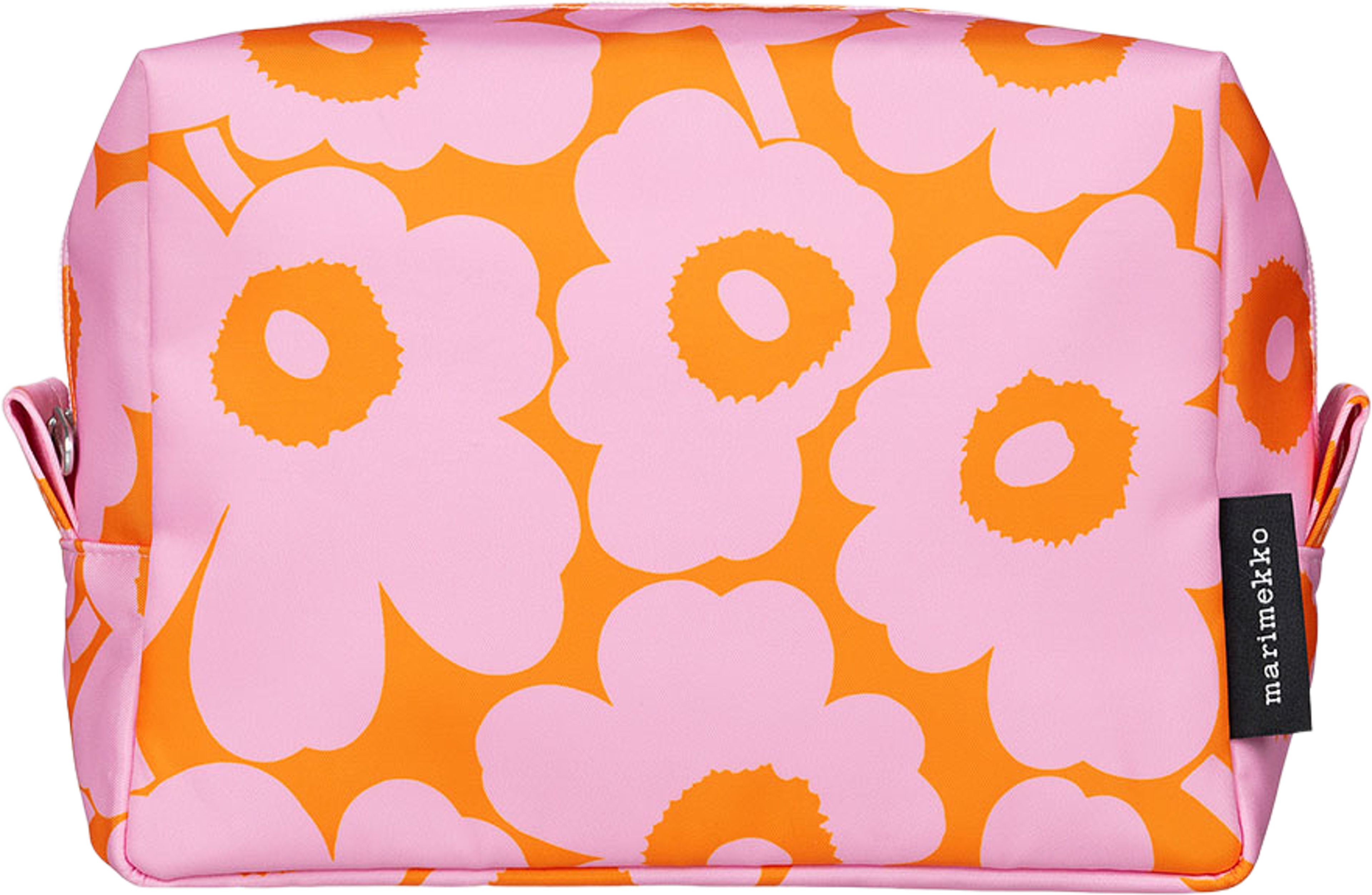 Vilja Mini Unikko, från Marimekko, i färgen Orange, Pink. Klicka för att öppna bilden i stort format