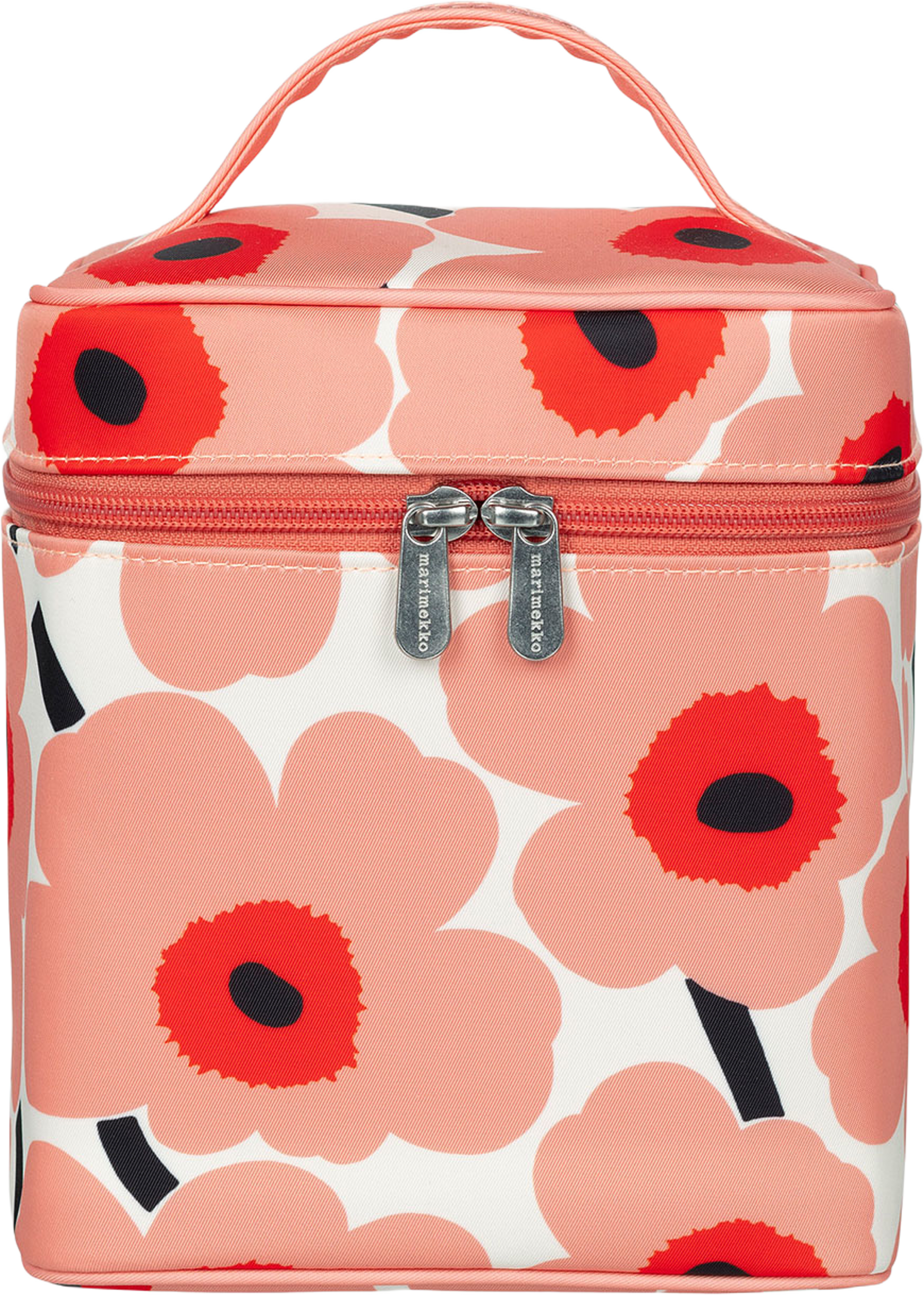 Mini Unikko Otso Cosmetic Bag, från Marimekko, i färgen Offwhite,coral,or.red,charcoal. Klicka för att öppna bilden i stort format