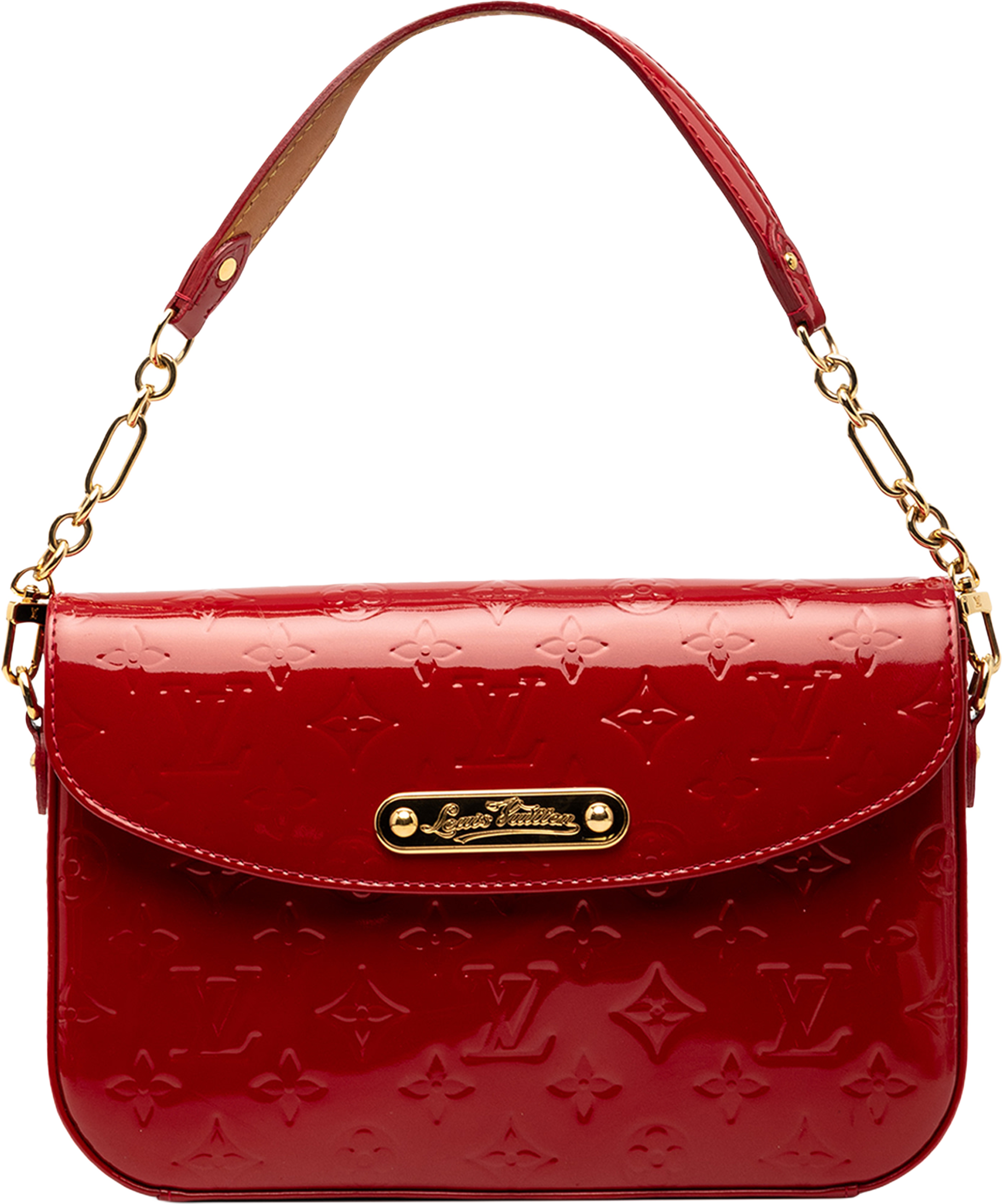 Louis Vuitton Monogram Vernis Rodeo Drive, från Luxclusif, i färgen red. Klicka för att öppna bilden i stort format