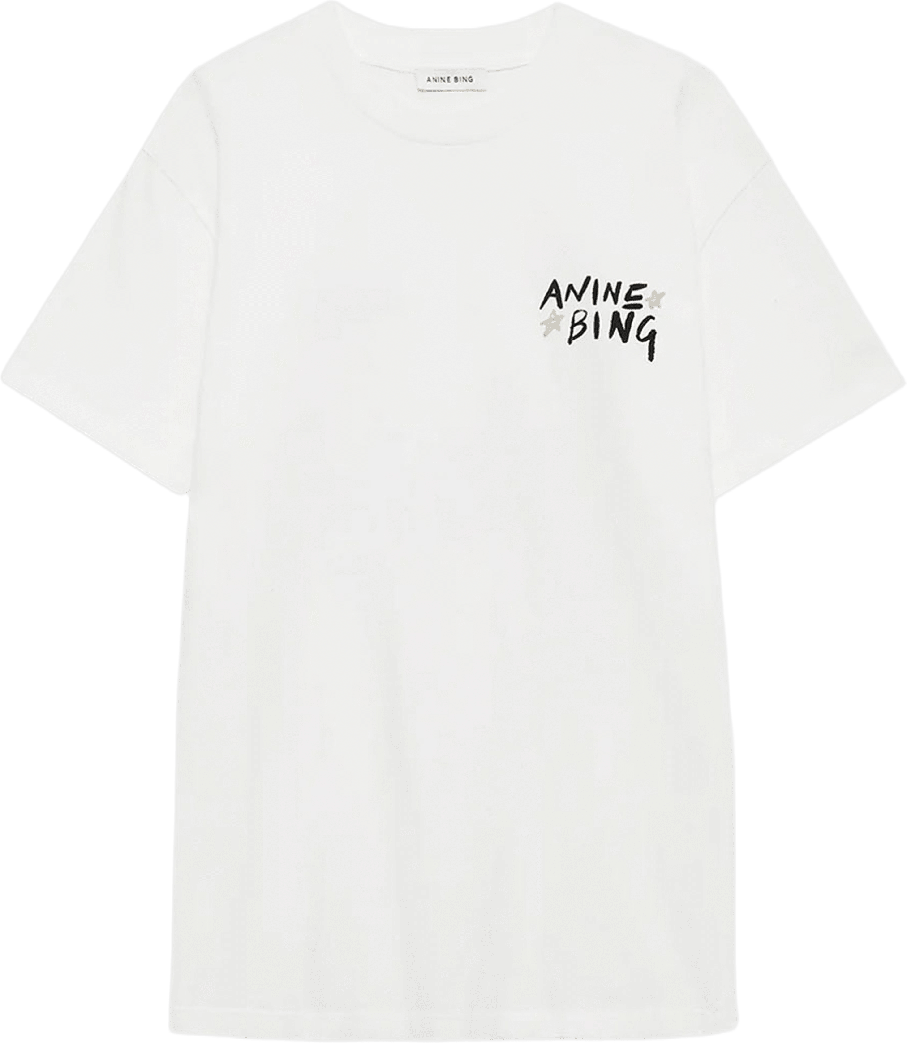 Walker Tee Empowerment - Ivory, från Anine Bing, i färgen Ivory. Klicka för att öppna bilden i stort format