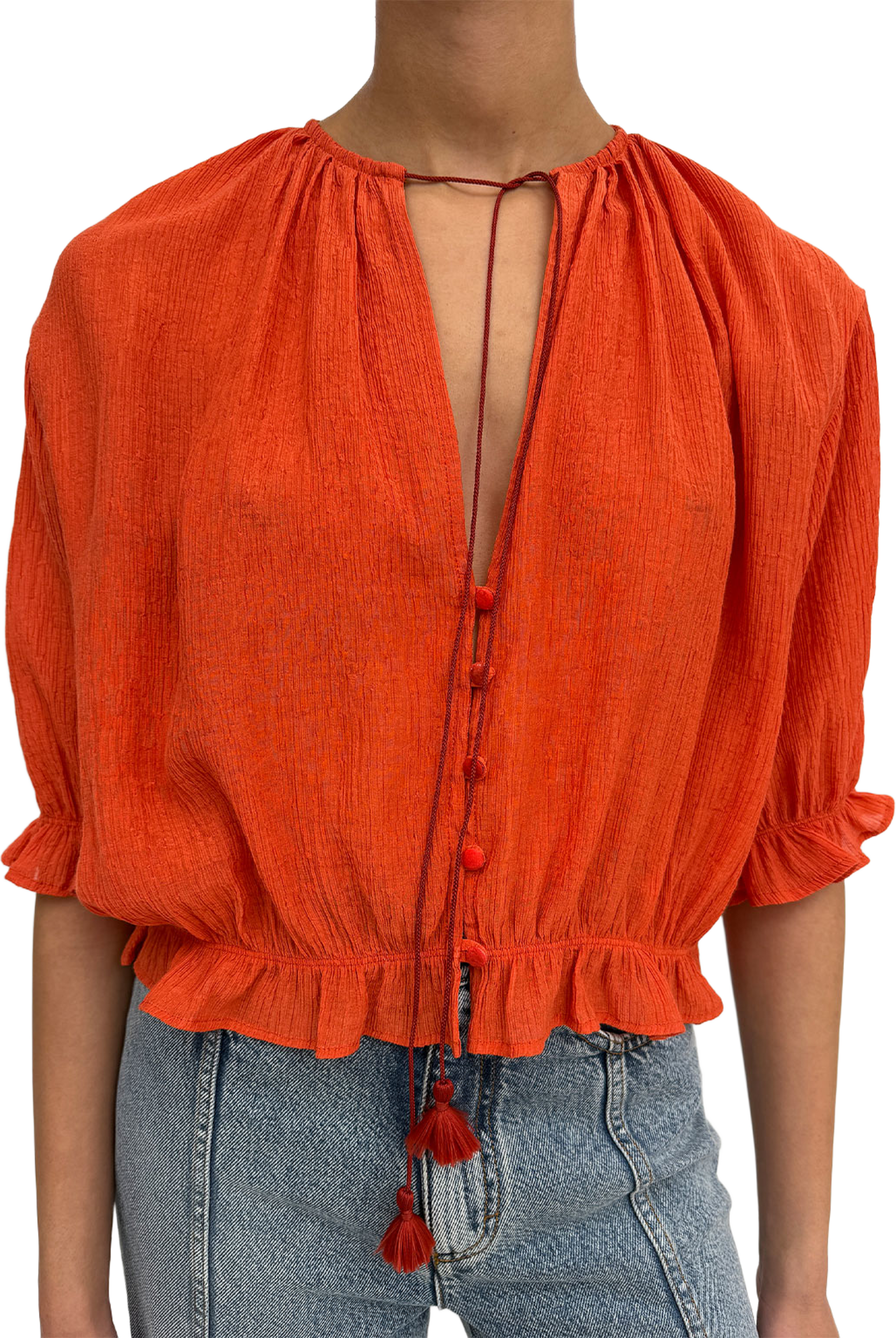 Perla Plissé, från Rodebjer, i färgen Bleachedred. Klicka för att öppna bilden i stort format