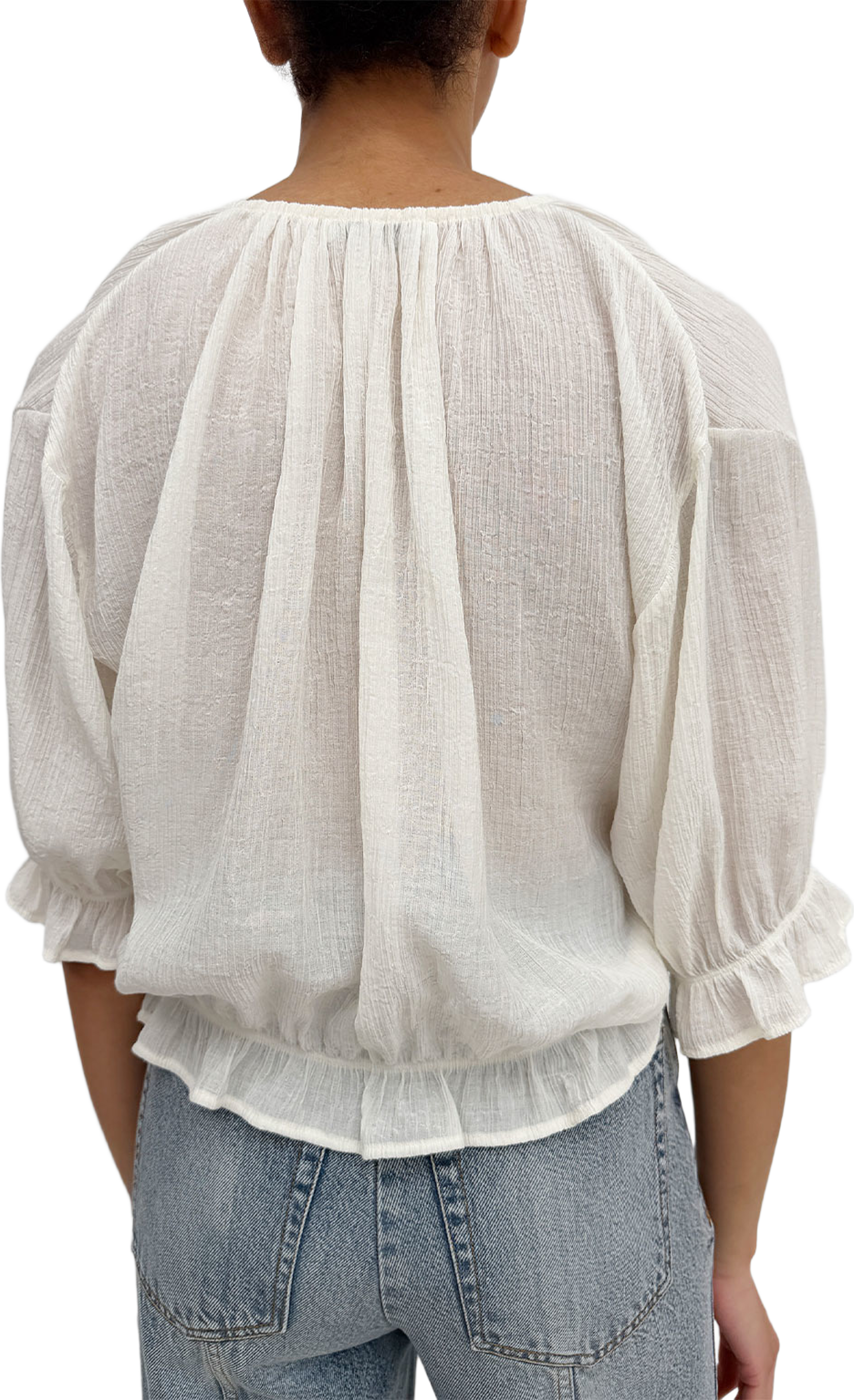 Perla Plissé, från Rodebjer, i färgen Gardeniacream. Klicka för att öppna bilden i stort format