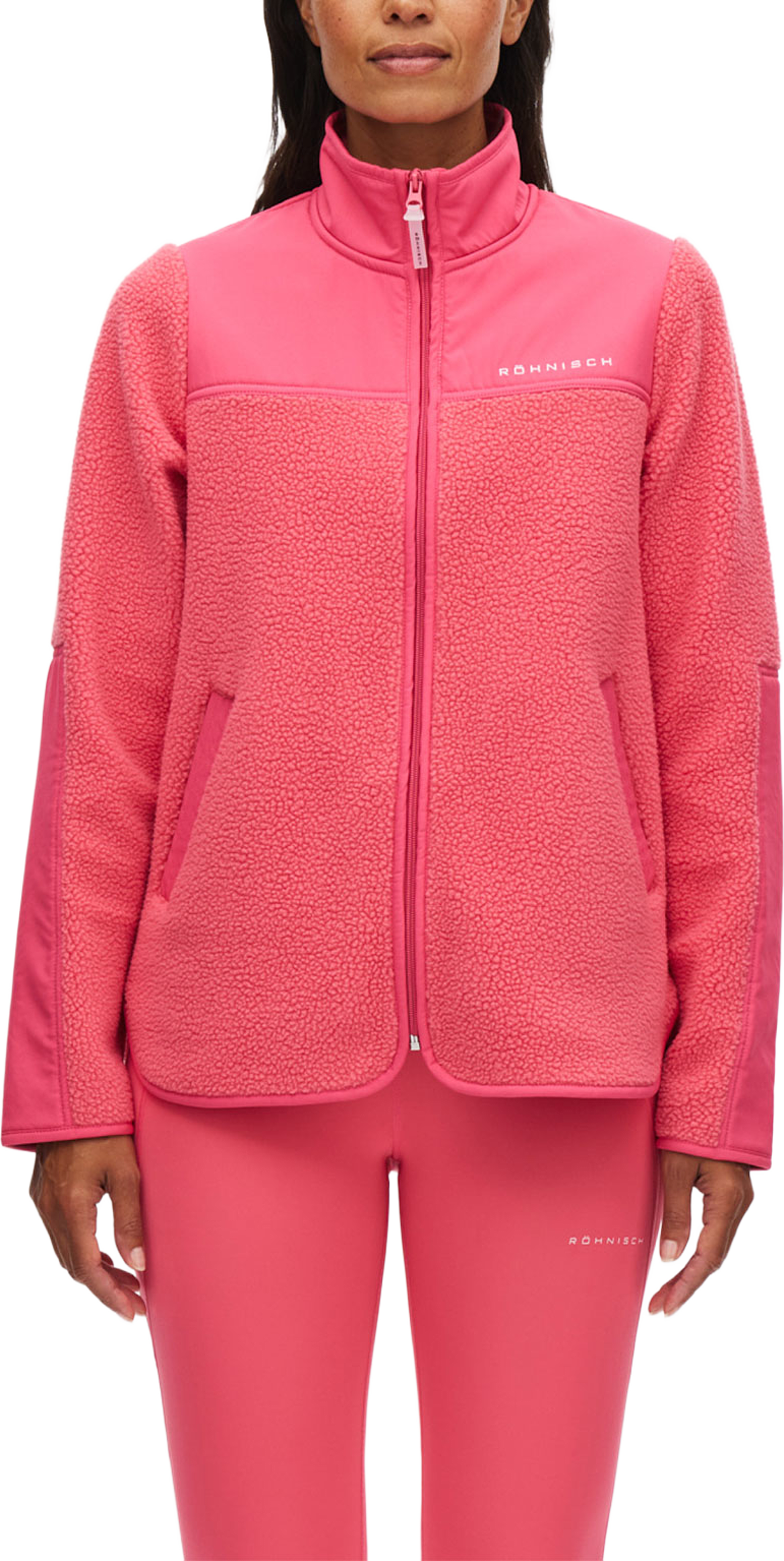 Phoebe Pile Jacket, från Röhnisch, i färgen Fruit Dove. Klicka för att öppna bilden i stort format