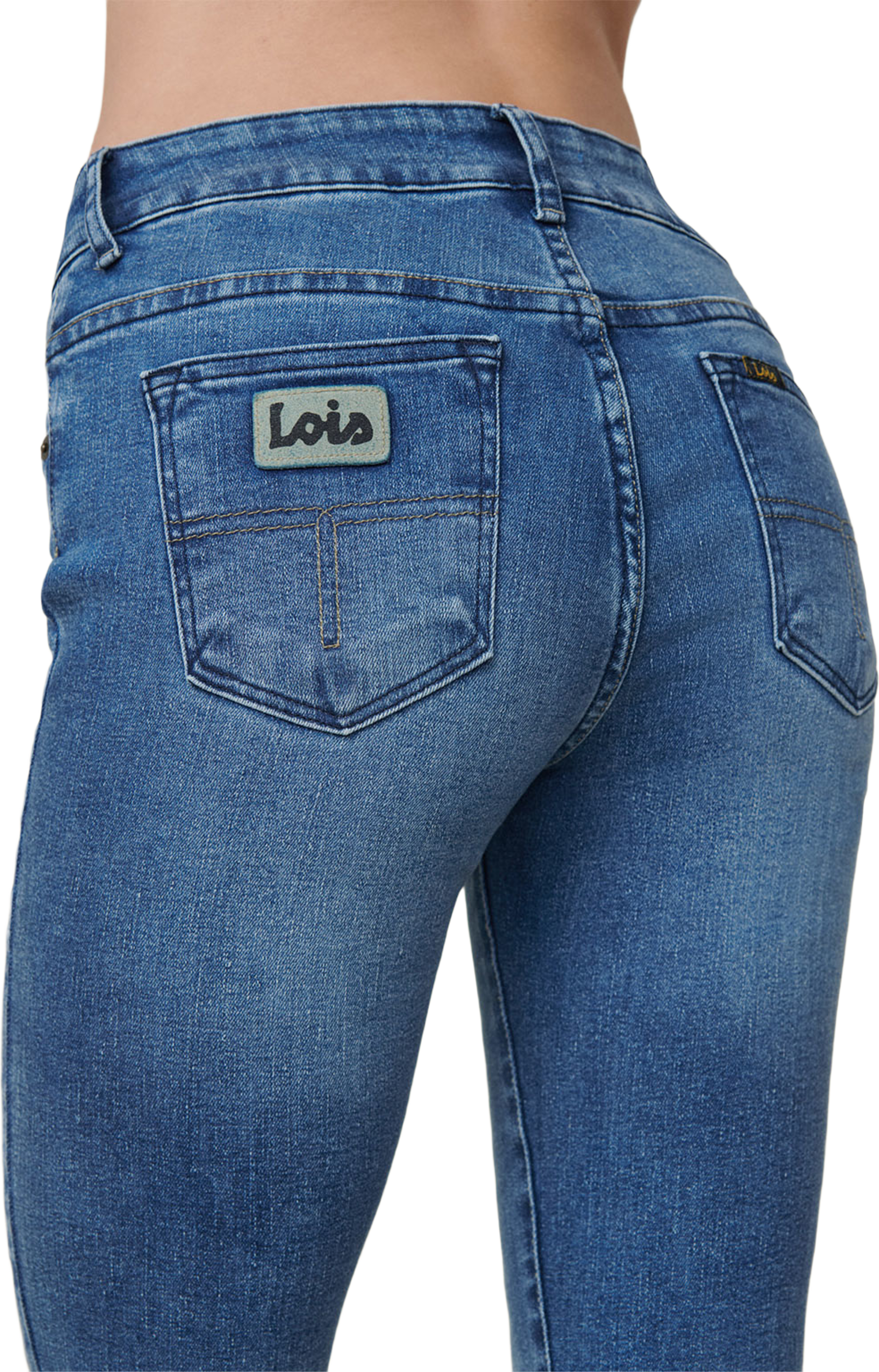 Jeans Raval-16, från Lois Jeans, i färgen Re Ram Cobalt. Klicka för att öppna bilden i stort format