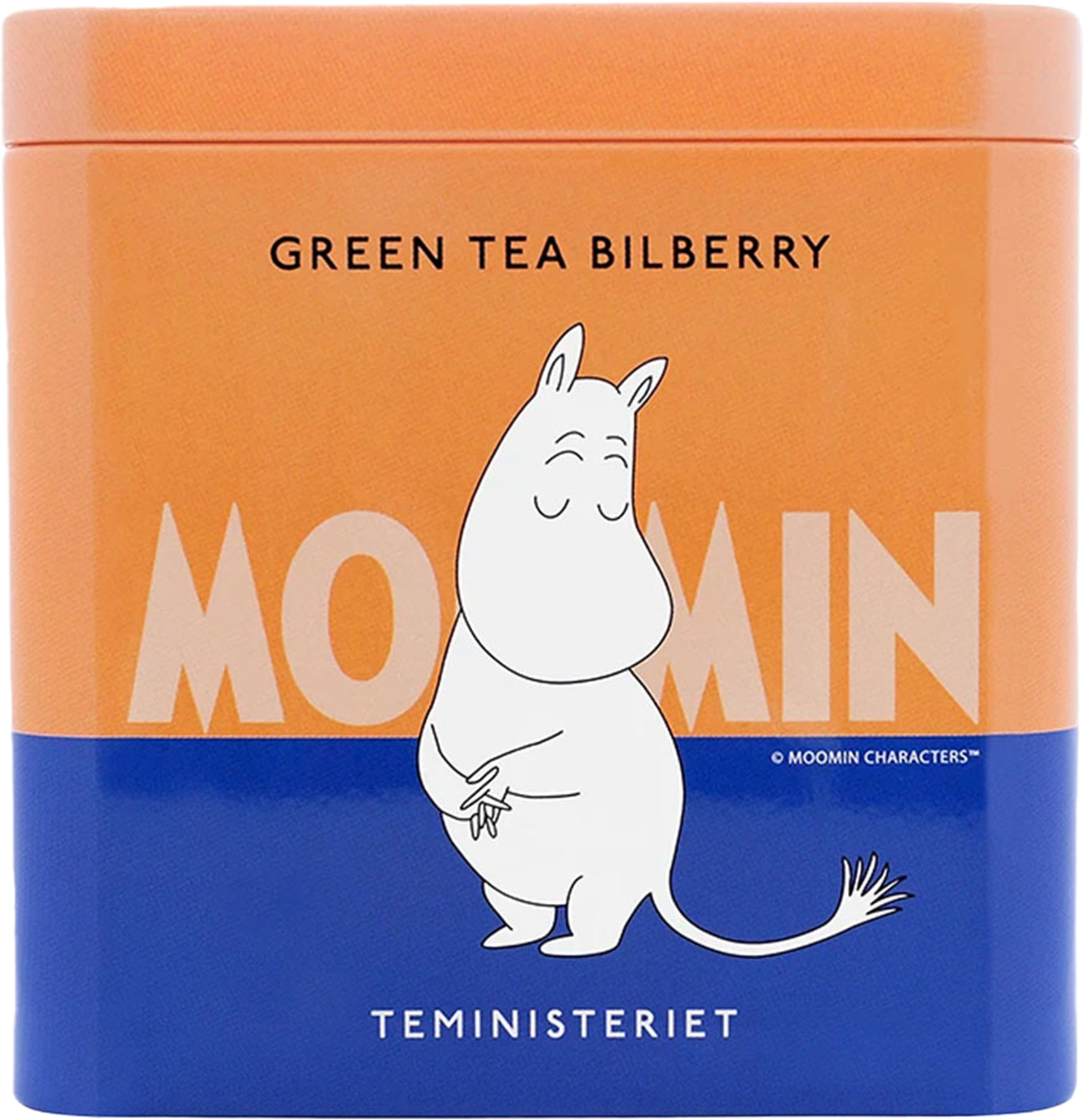 Moomin Green Tea Bilberry Tin, från Teministeriet, i färgen Orange. Klicka för att öppna bilden i stort format