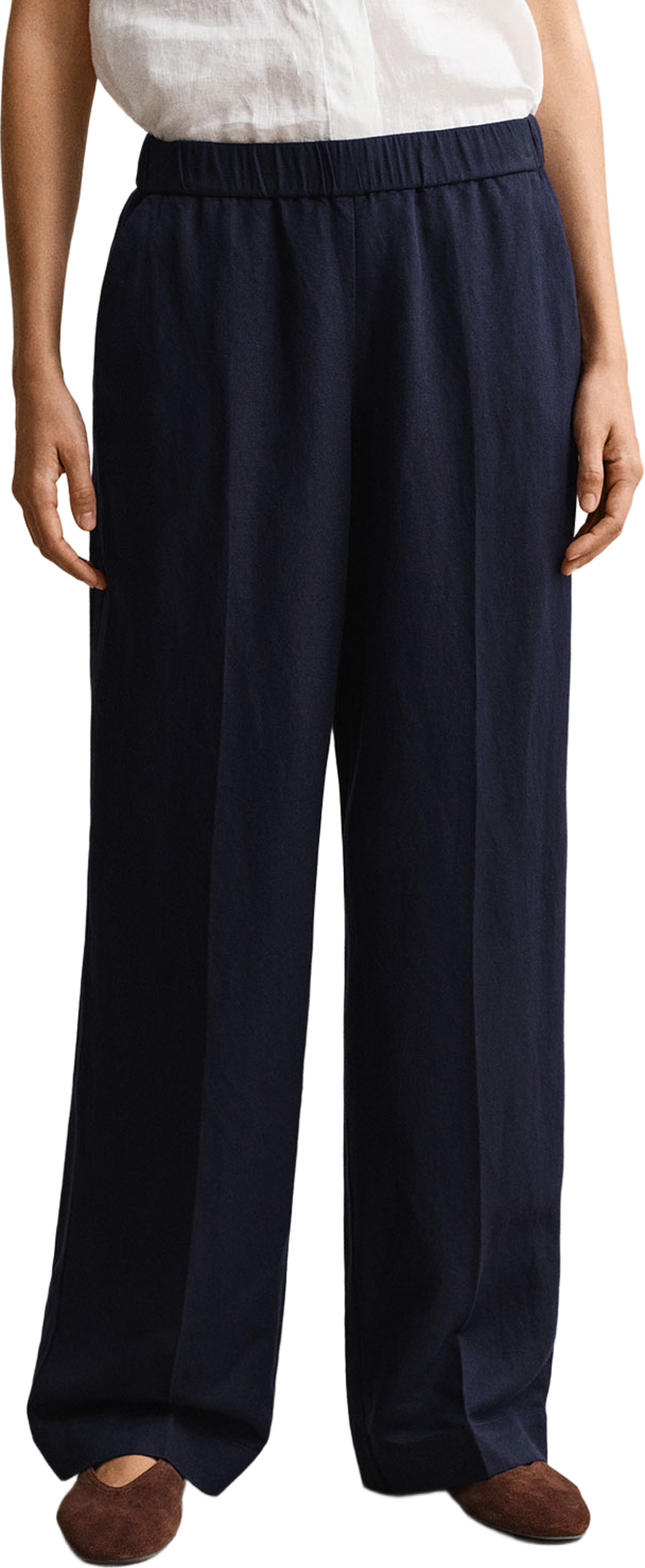 Linen Blend Pants, från GANT, i färgen Evening Blue. Klicka för att öppna bilden i stort format